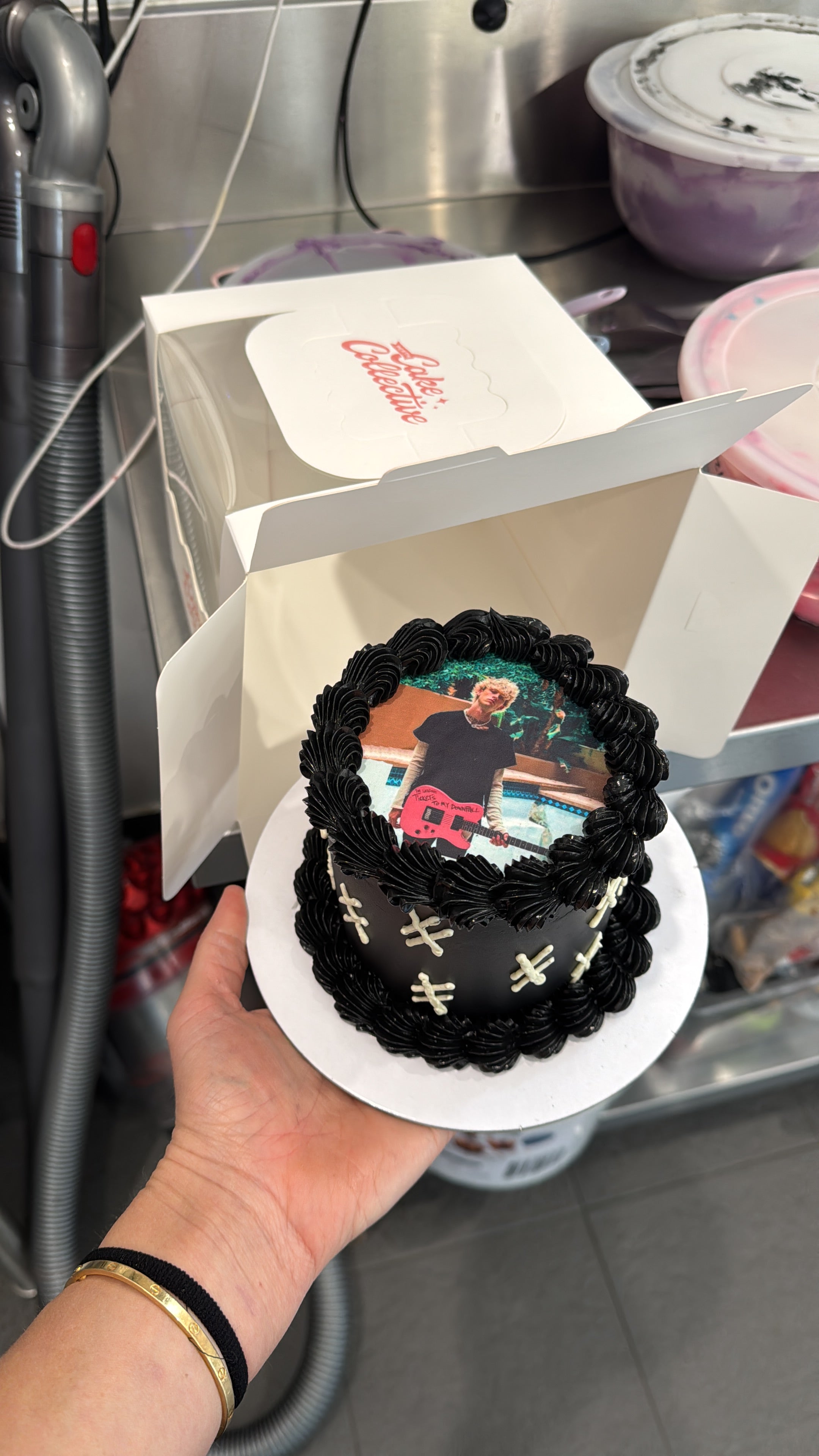 Retro Edible Image Cake - From $130