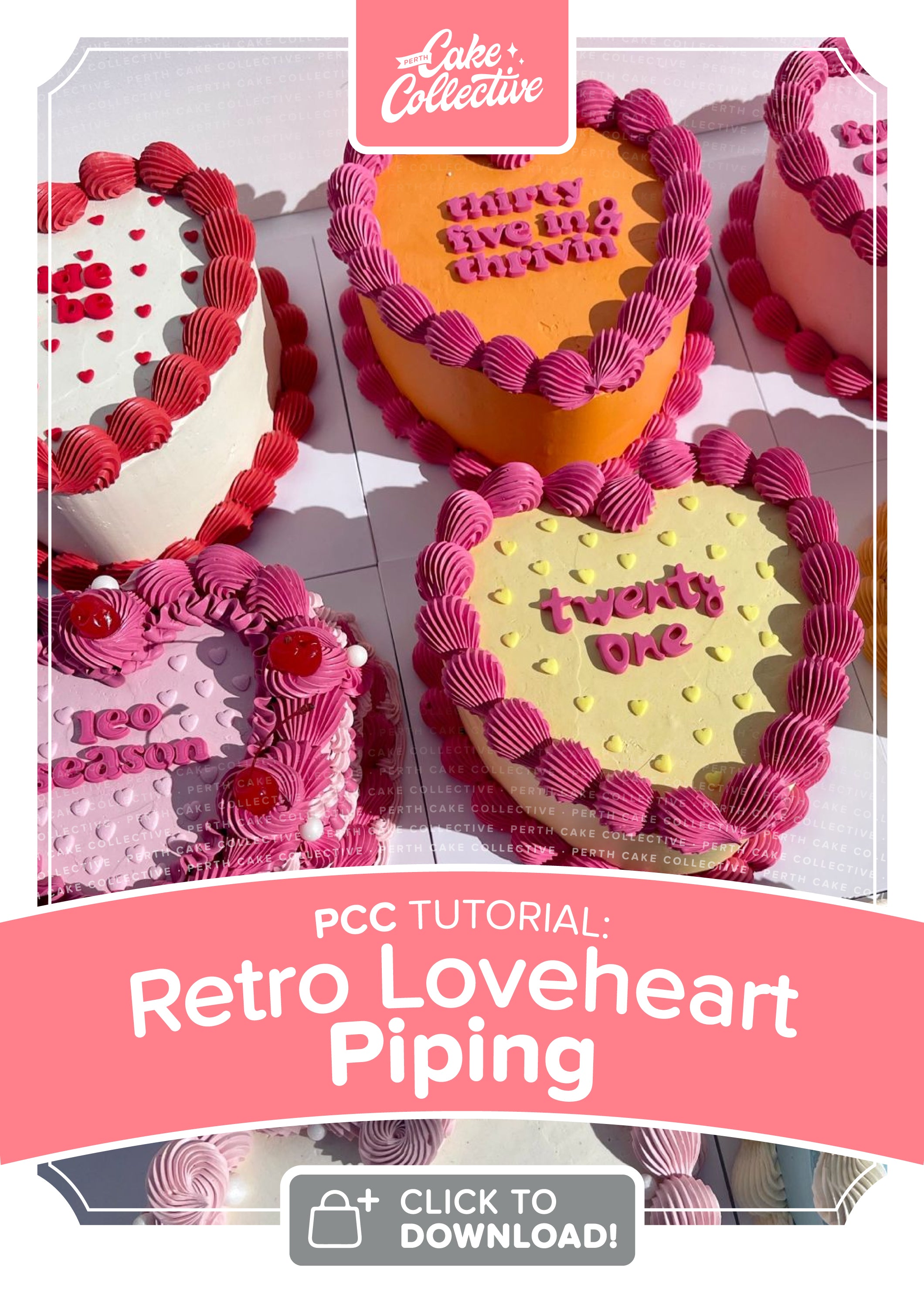 Signature Retro Cake Tutorial - $22