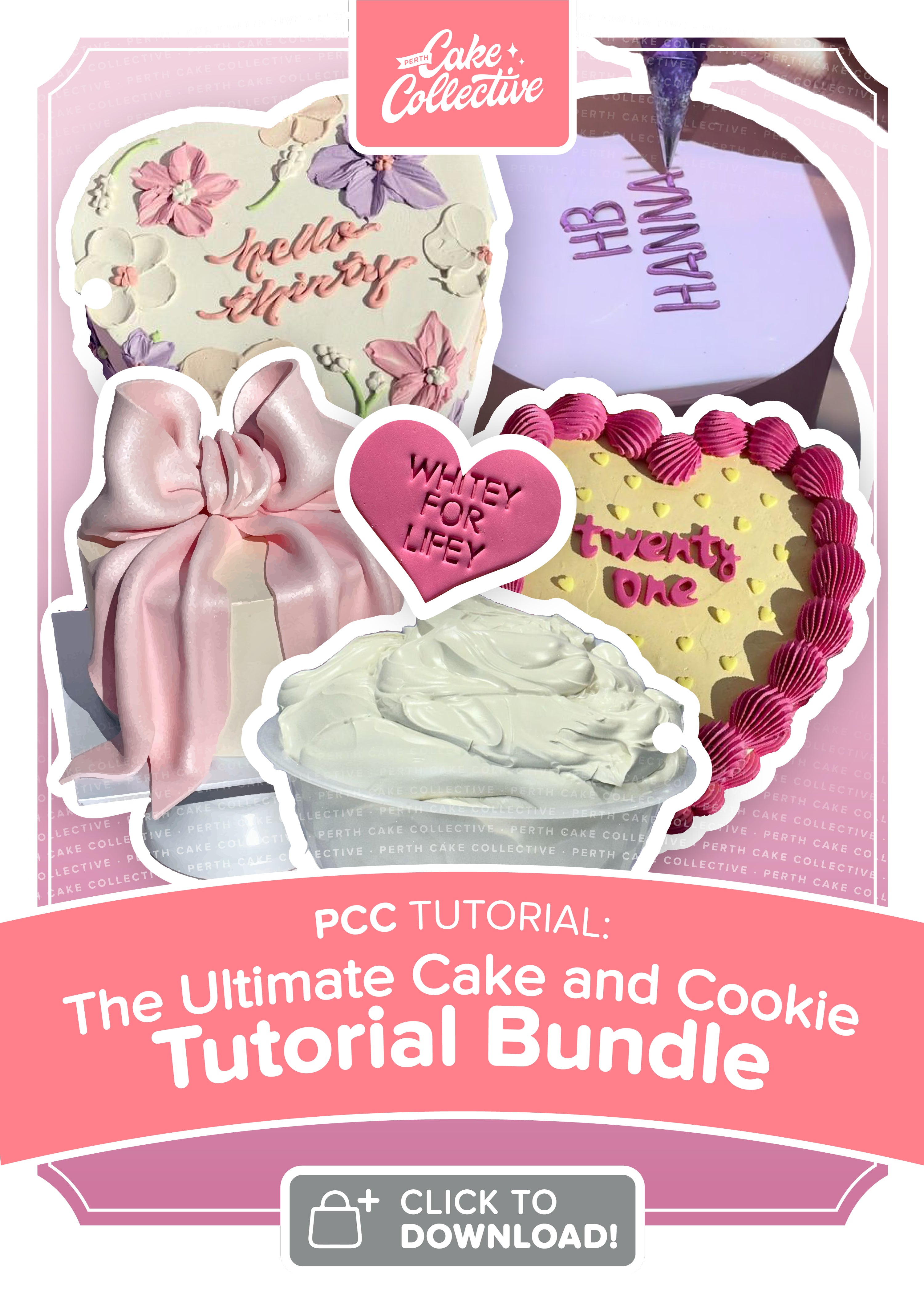 The Ultimate Cake & Cookie Tutorial Bundle – $120