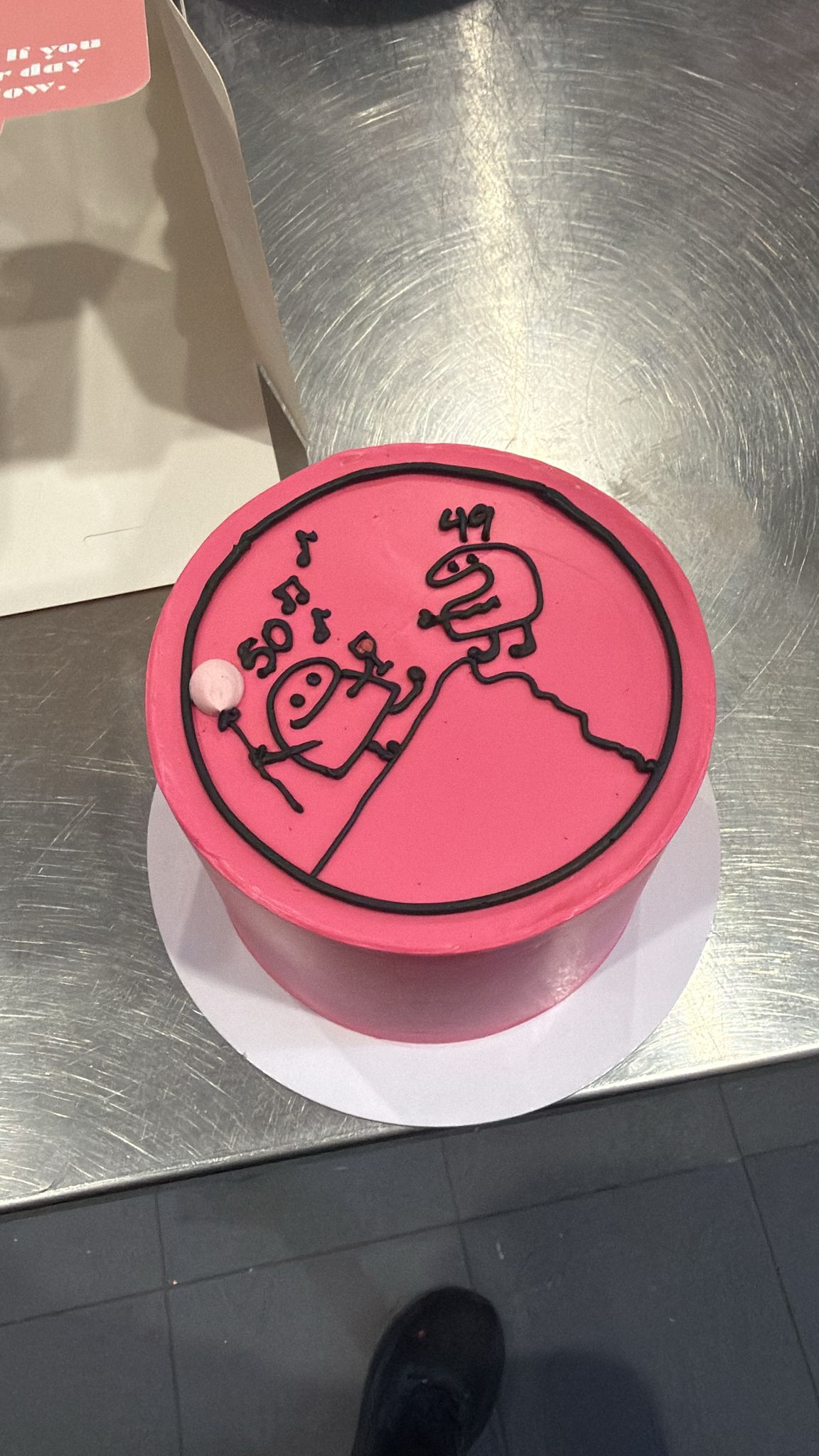Piped Artwork Retro Cake - From $160