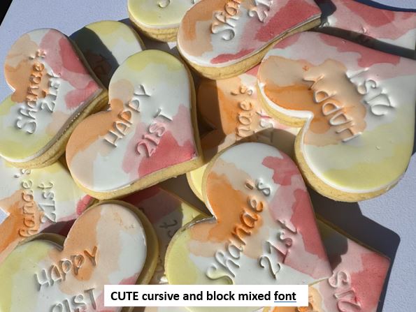 Custom Cookies (Min. of 20) - From $4.50