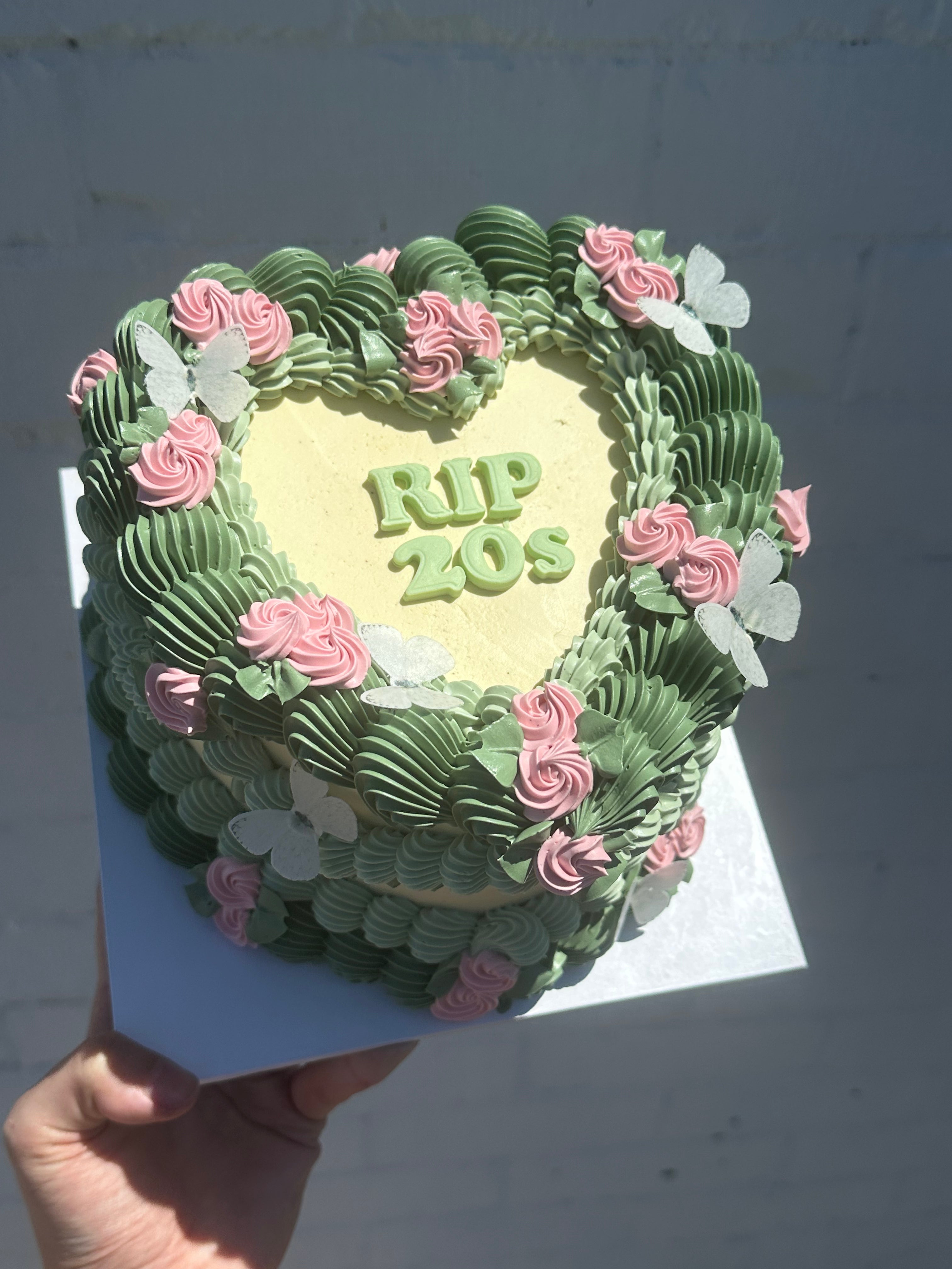 OTT Frilly Retro Cake - From $270 (6+ rows of piping, multi-coloured)