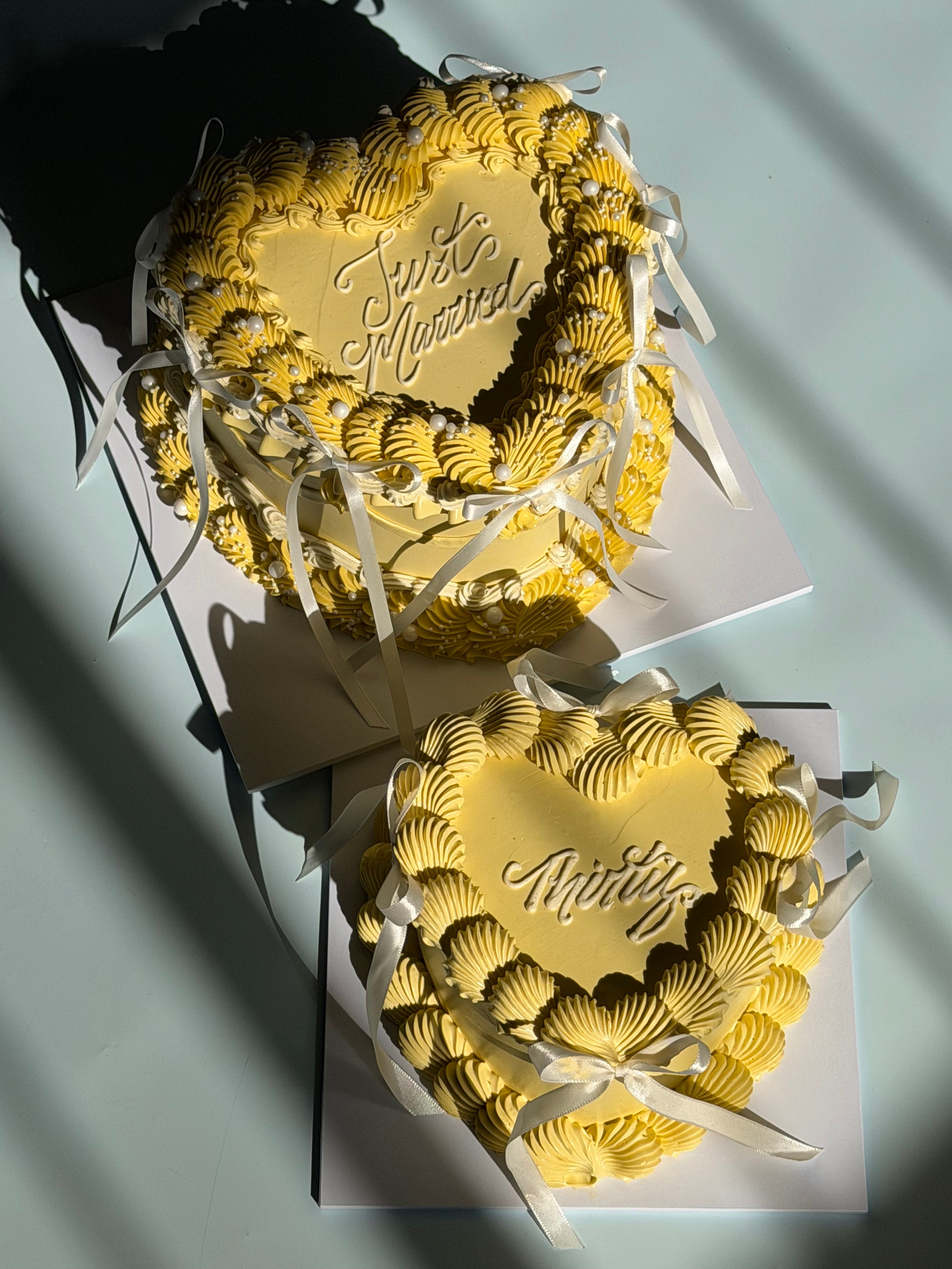 OTT Frilly Retro Cake - From $270 (6+ rows of piping, multi-coloured)