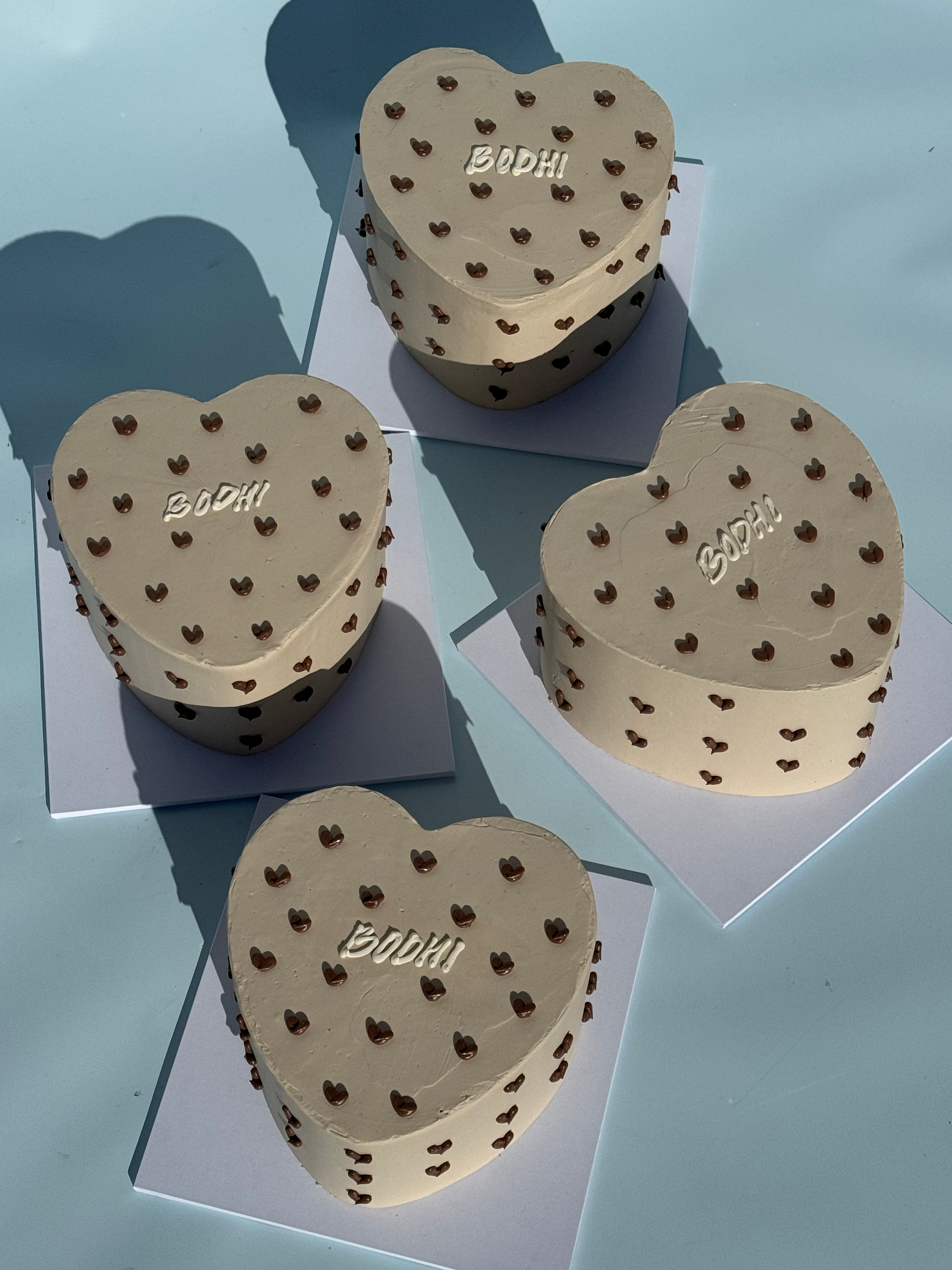Hand-Piped Lovehearts Cake - From $105