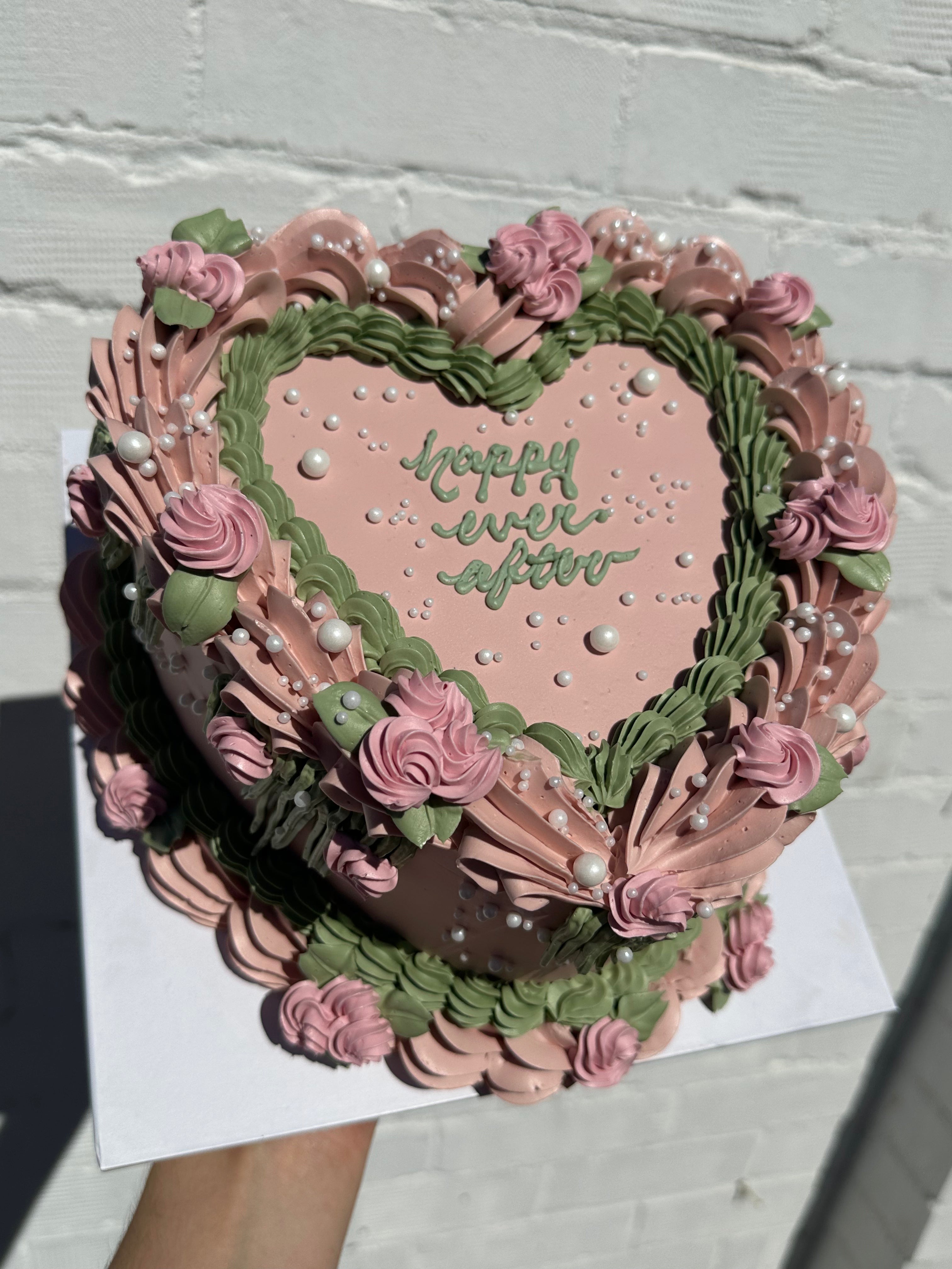 OTT Frilly Retro Cake - From $270 (6+ rows of piping, multi-coloured)