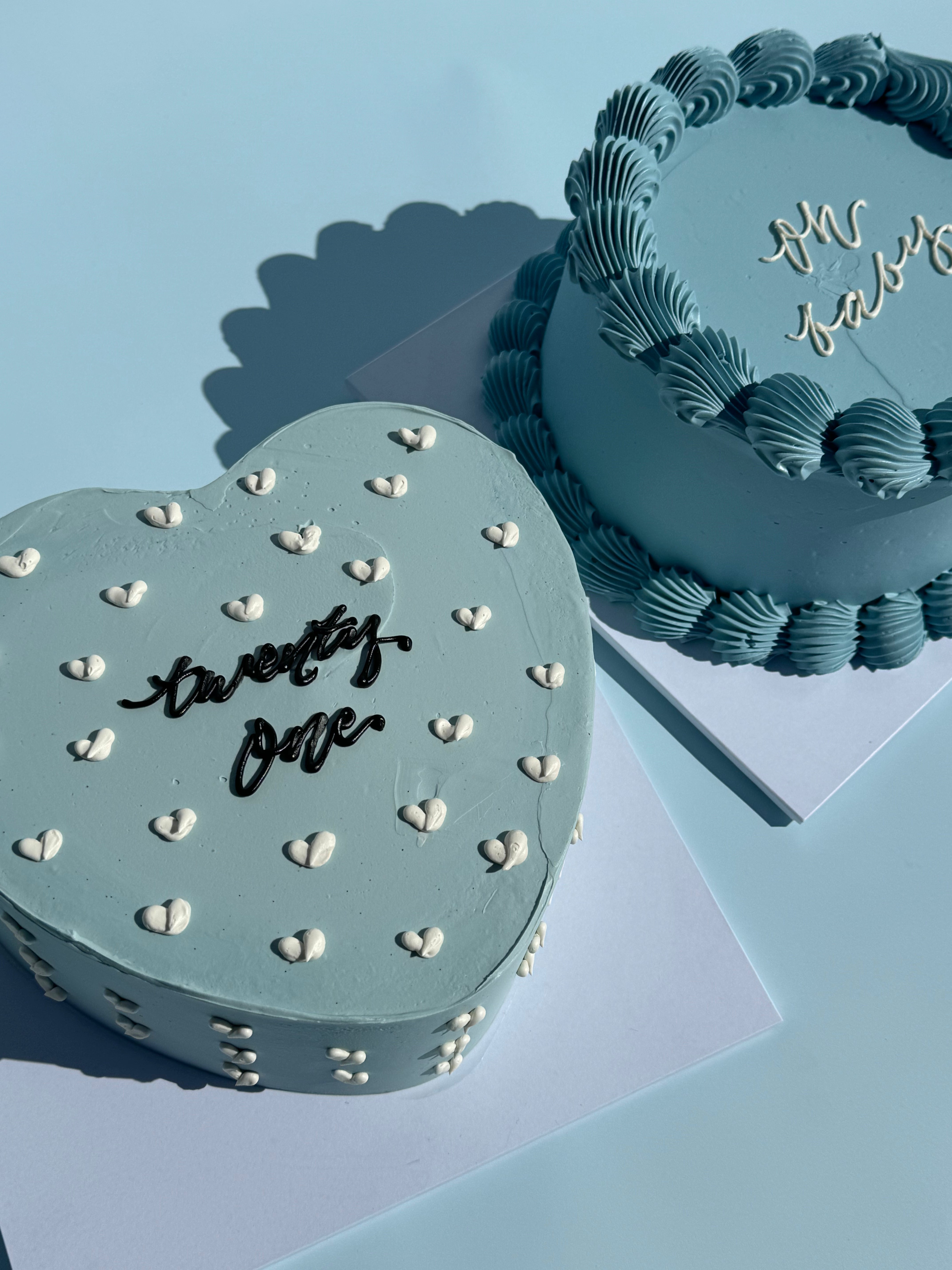Hand-Piped Lovehearts Cake - From $105