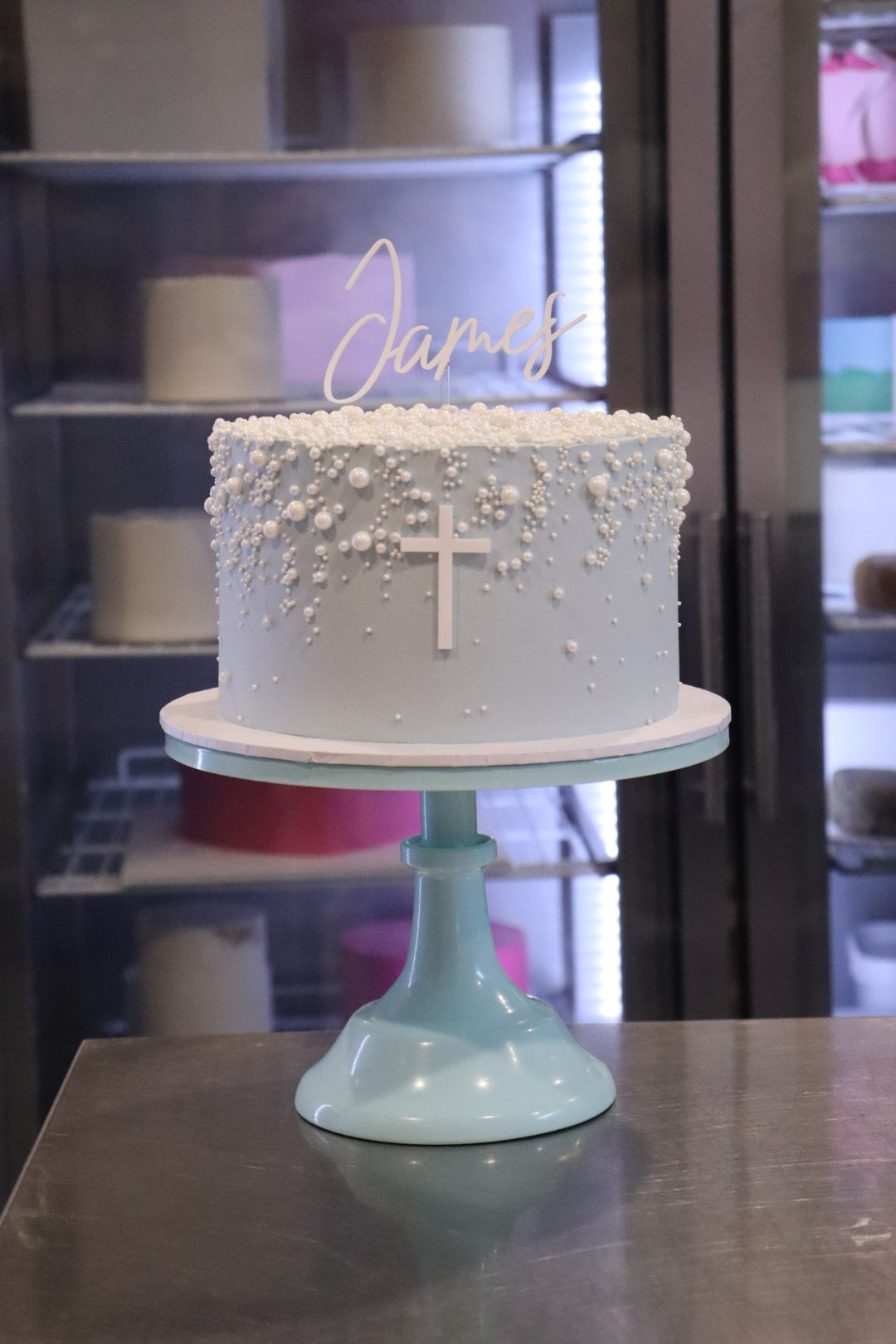 Baptism Pearl Cake - From $140