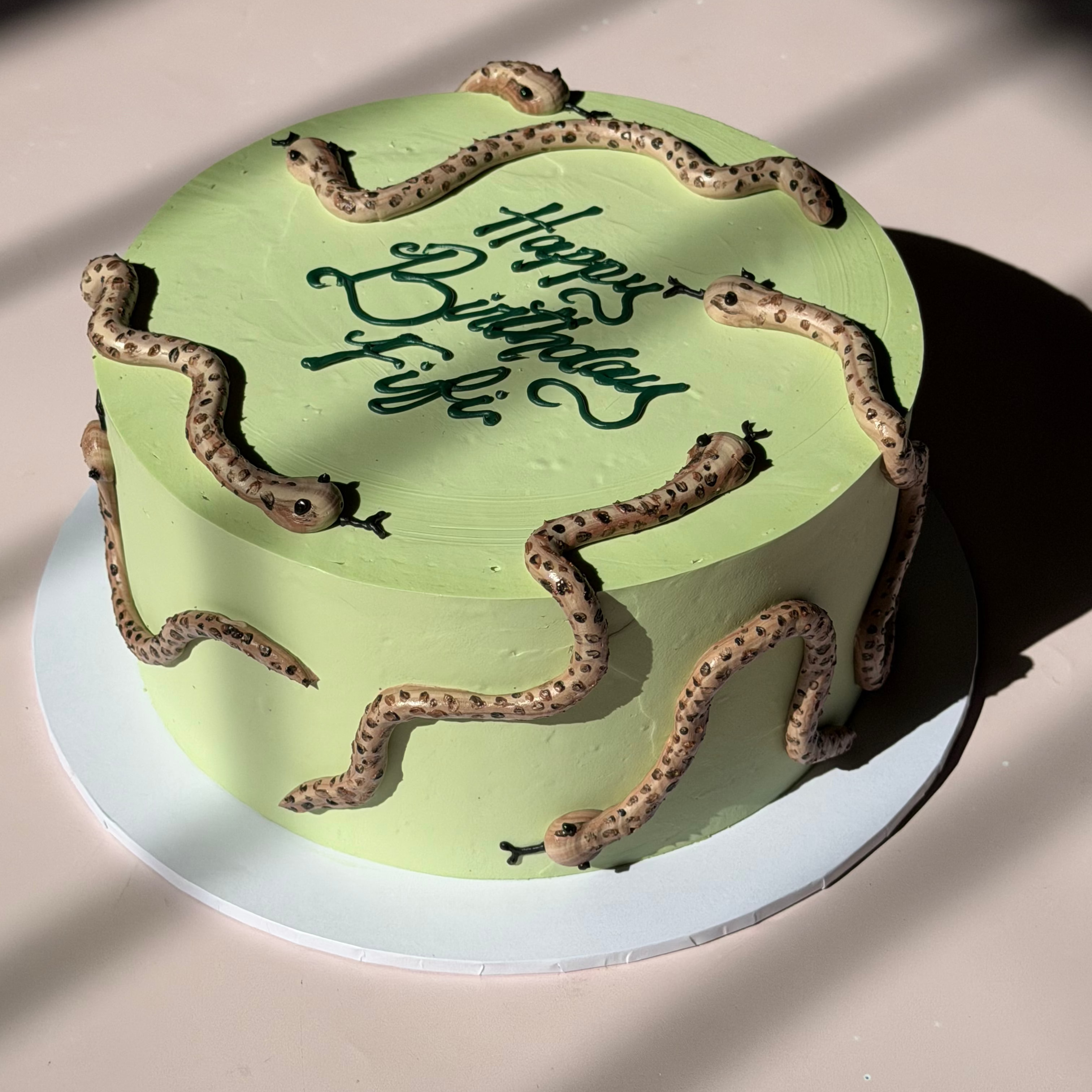 Piped Artwork Retro Cake - From $160