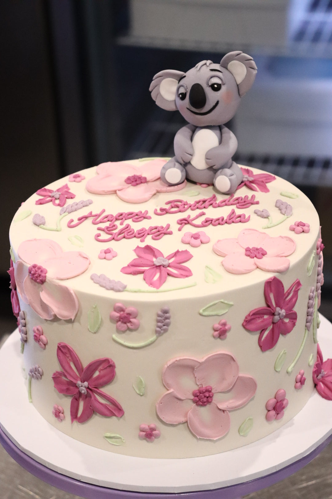 Hand-Piped Floral Cake - From $165