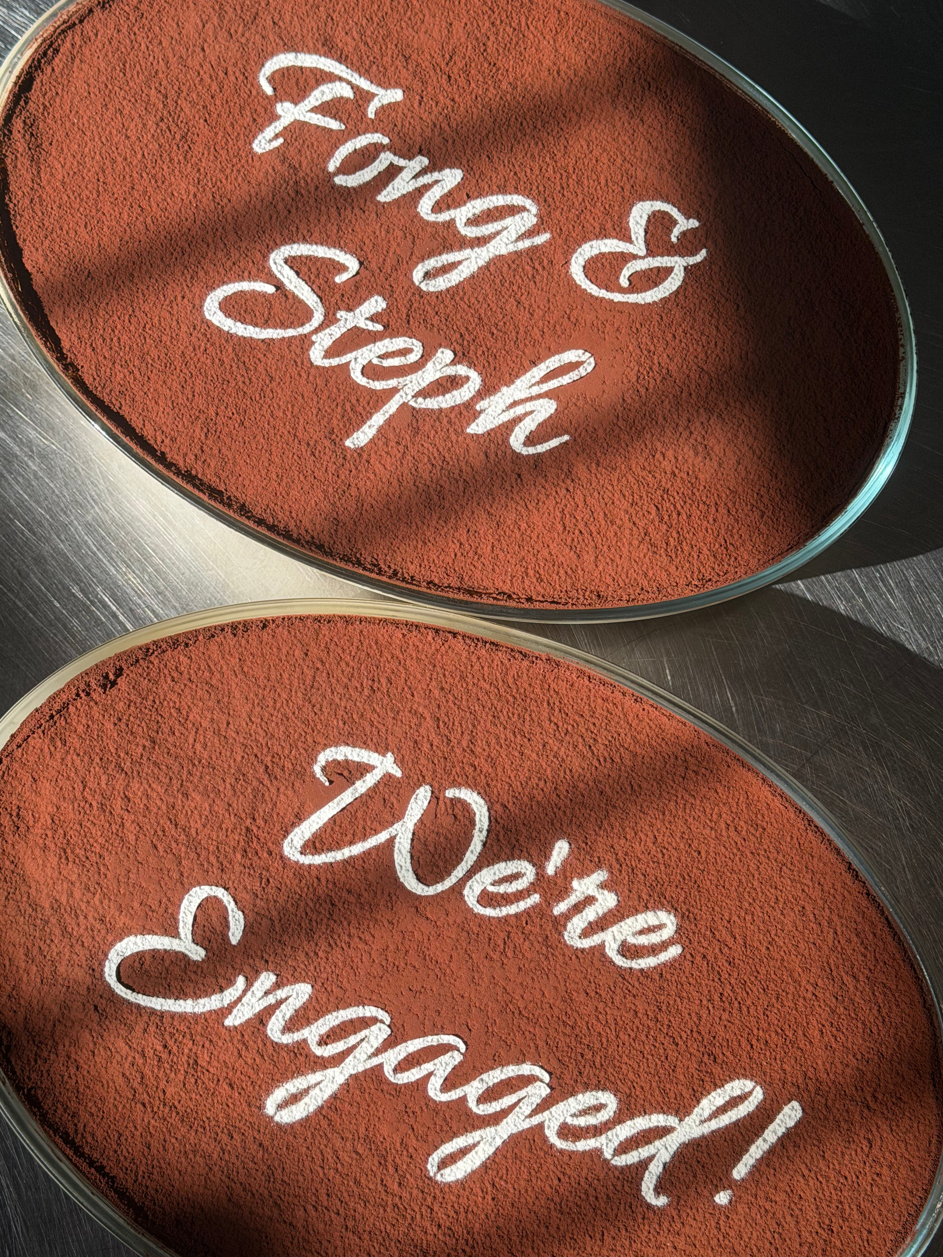 39cm Oval Tiramisu Glass Tray