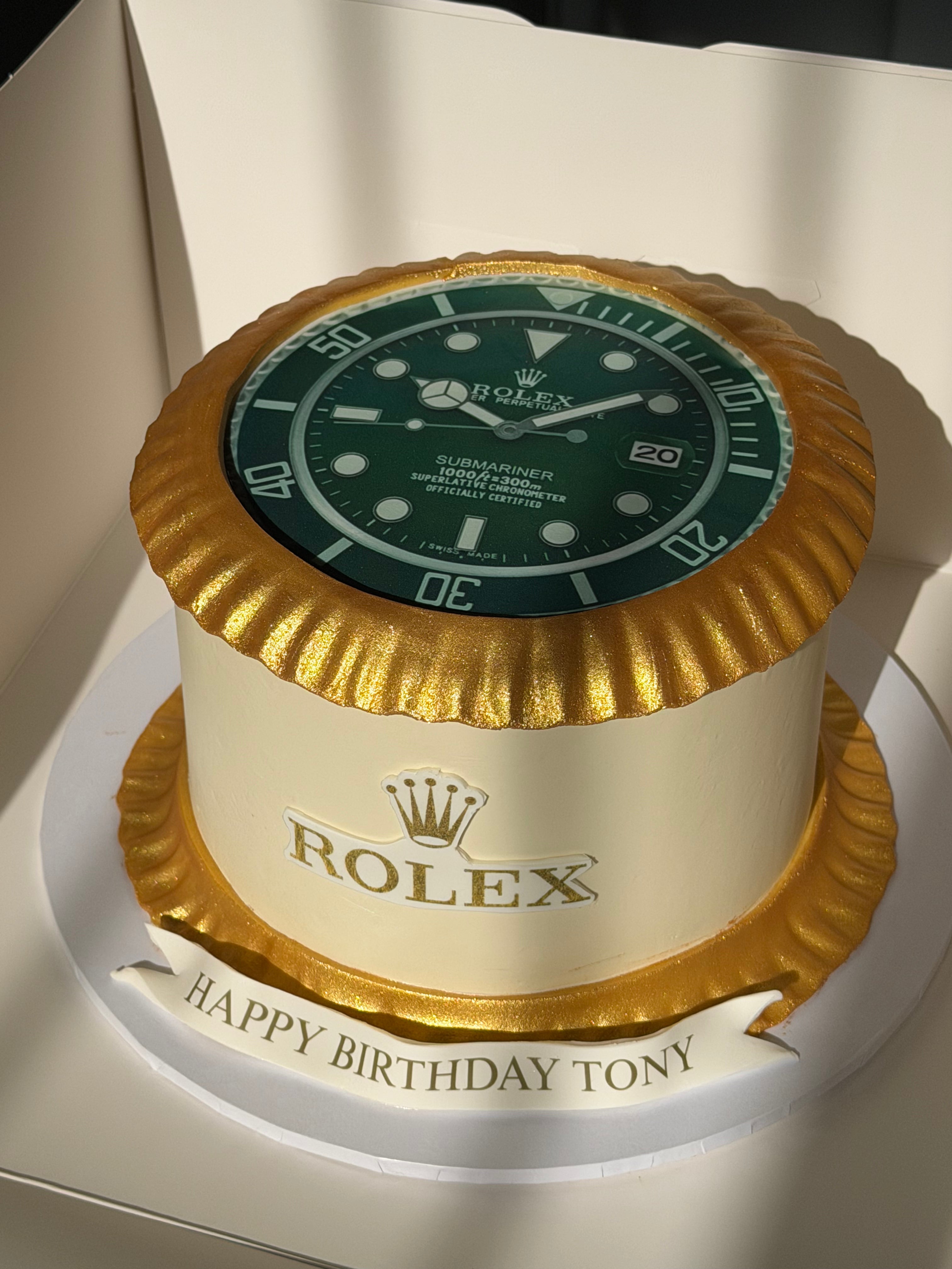 Roley Watch Cake - From $285