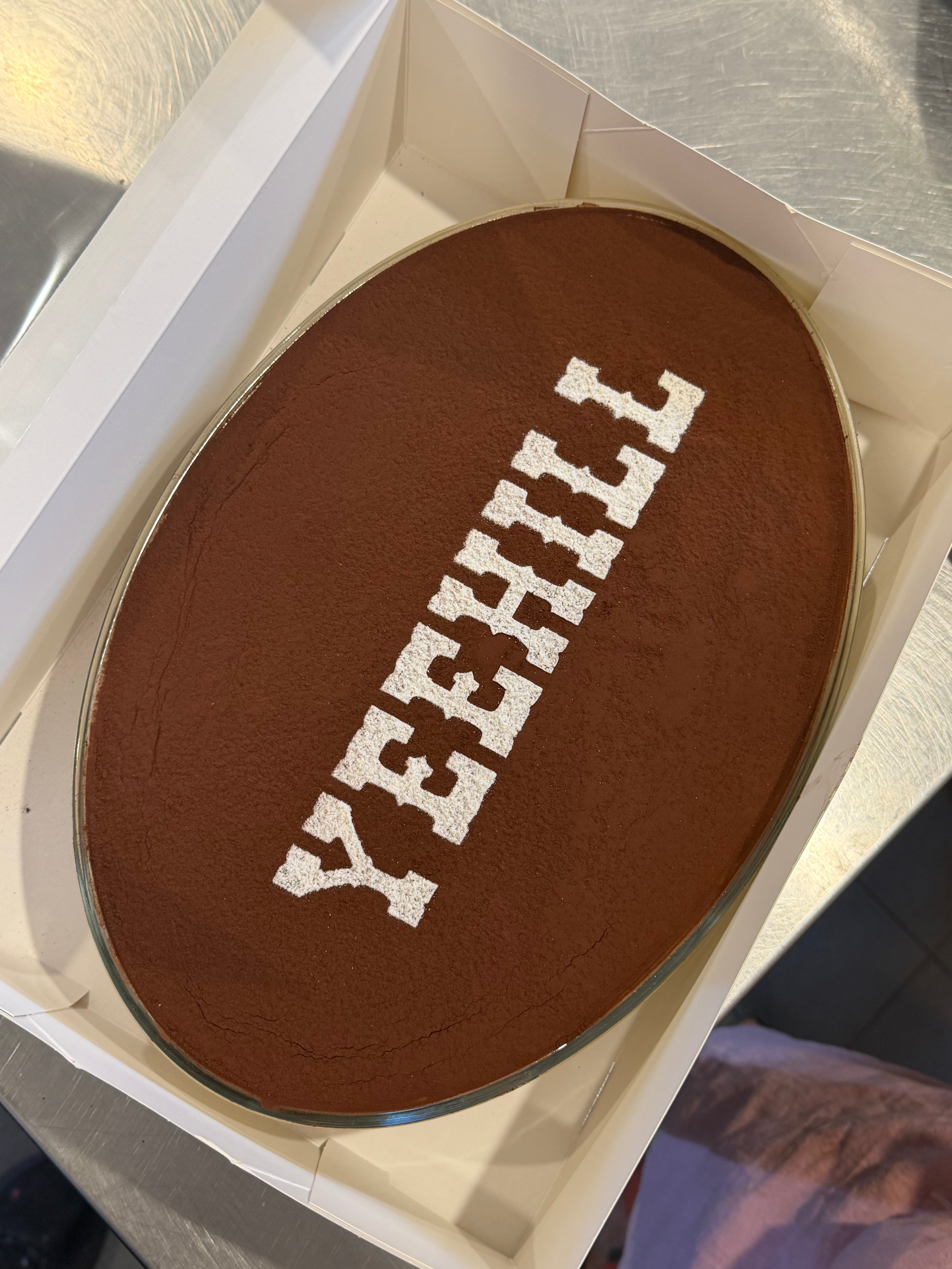 35cm Oval Tiramisu Glass Tray