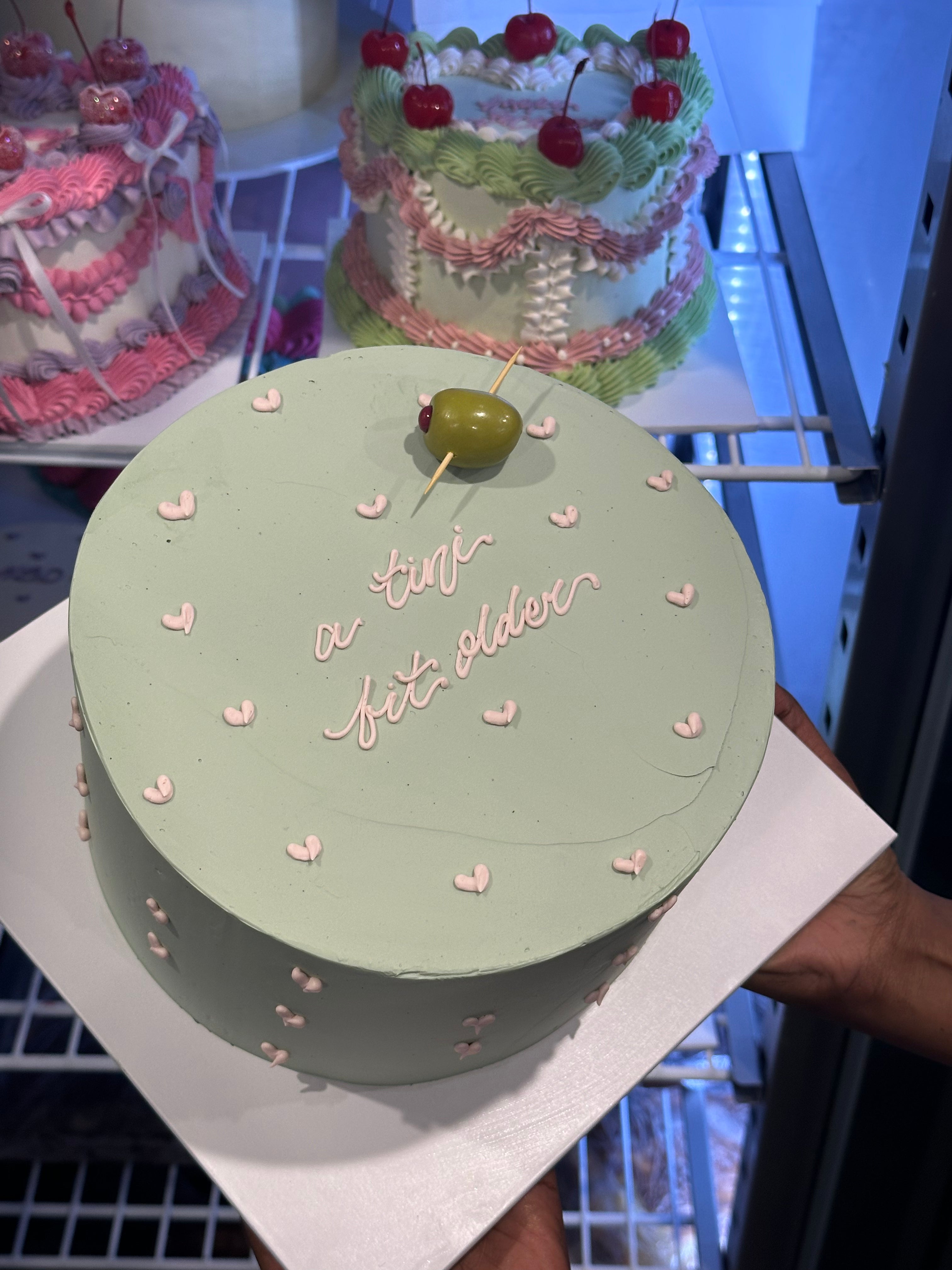 Hand-Piped Lovehearts Cake - From $105