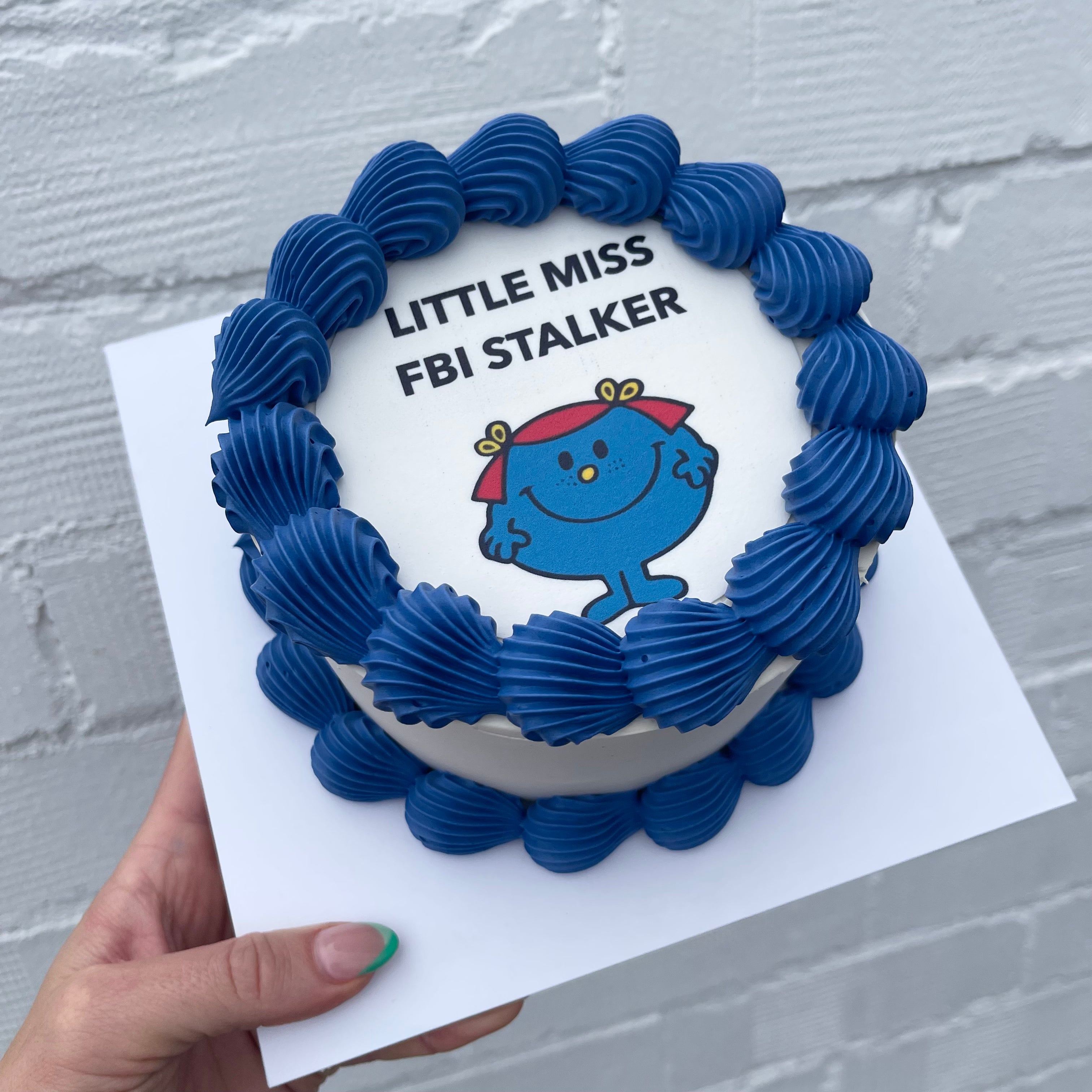 Retro Edible Image Cake - From $130