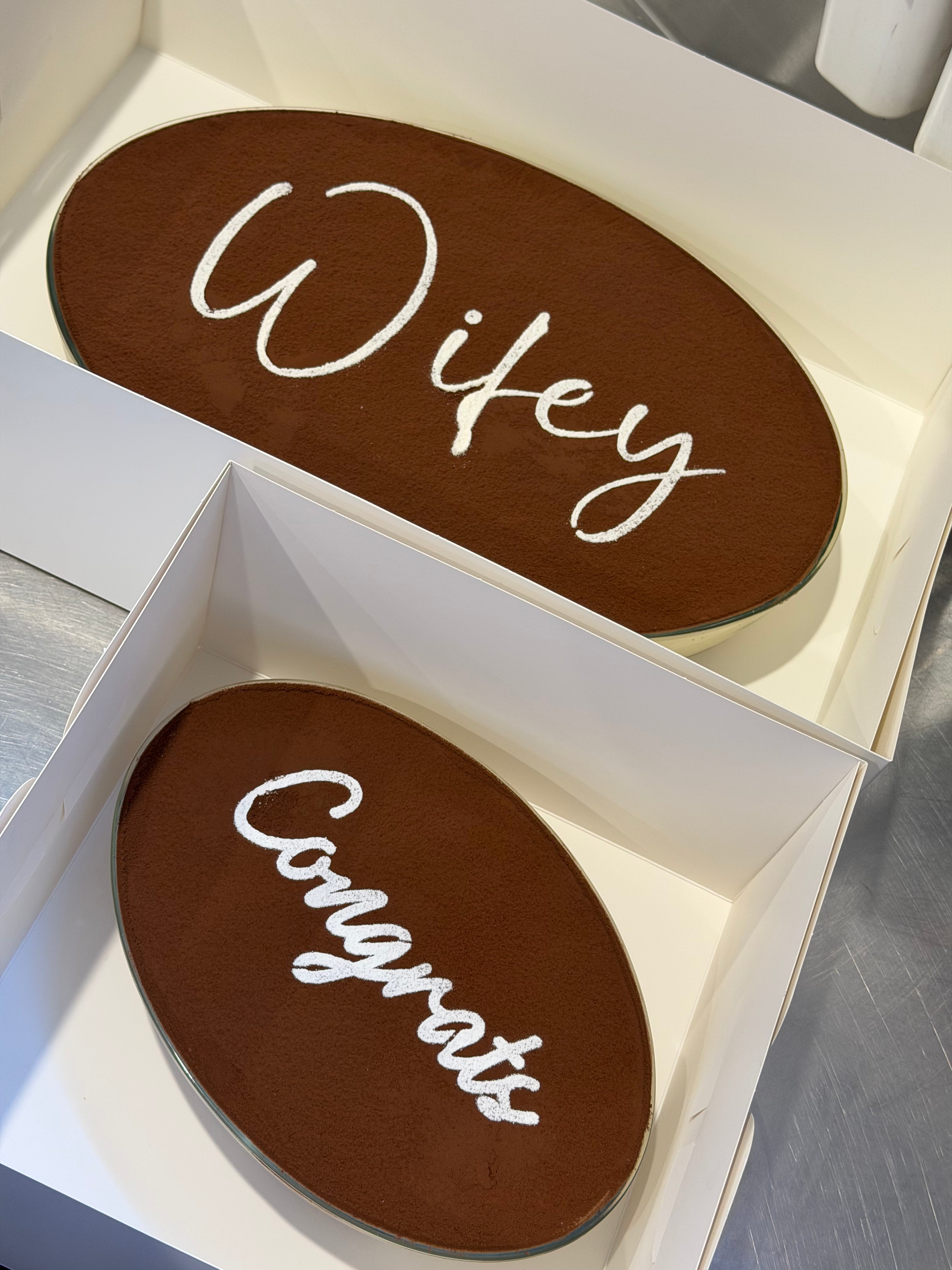 25cm Oval Tiramisu Glass Tray