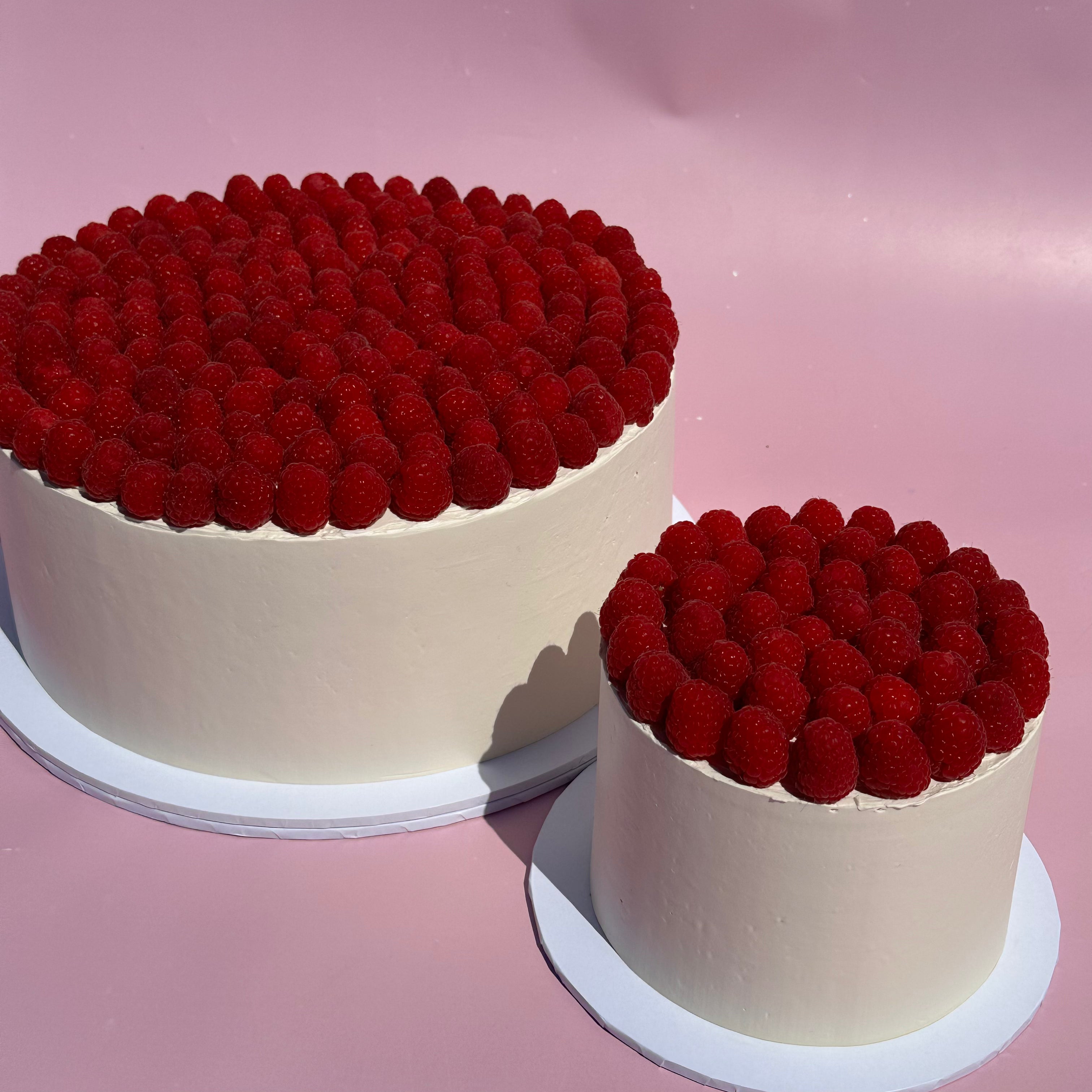 Fresh Raspberry Cake - From $150