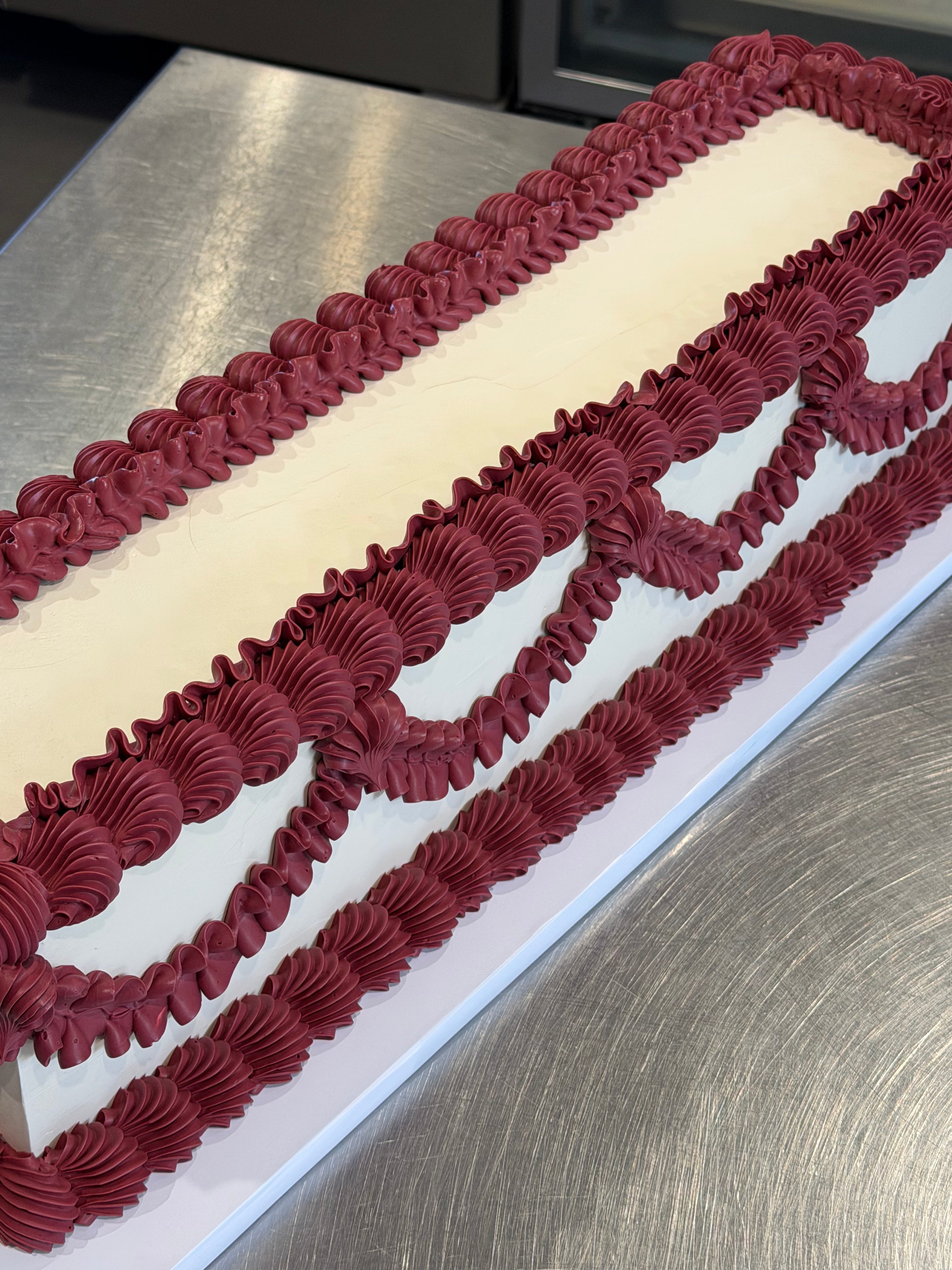 Long Rectangle Cake - From $480