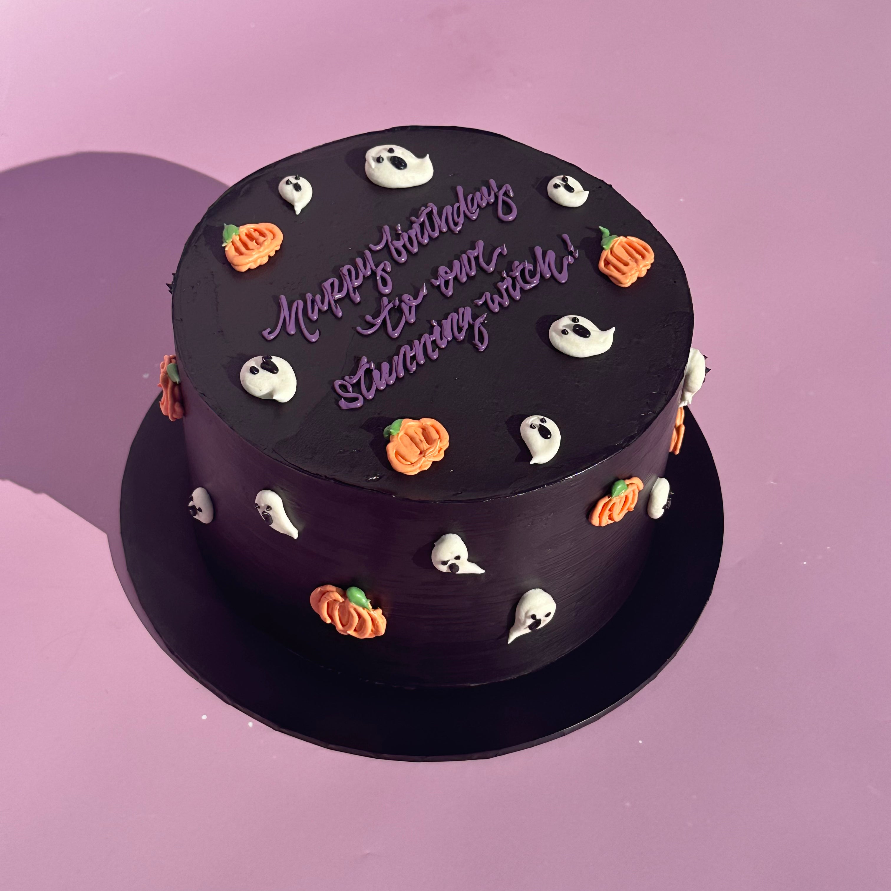 Piped Artwork Retro Cake - From $160