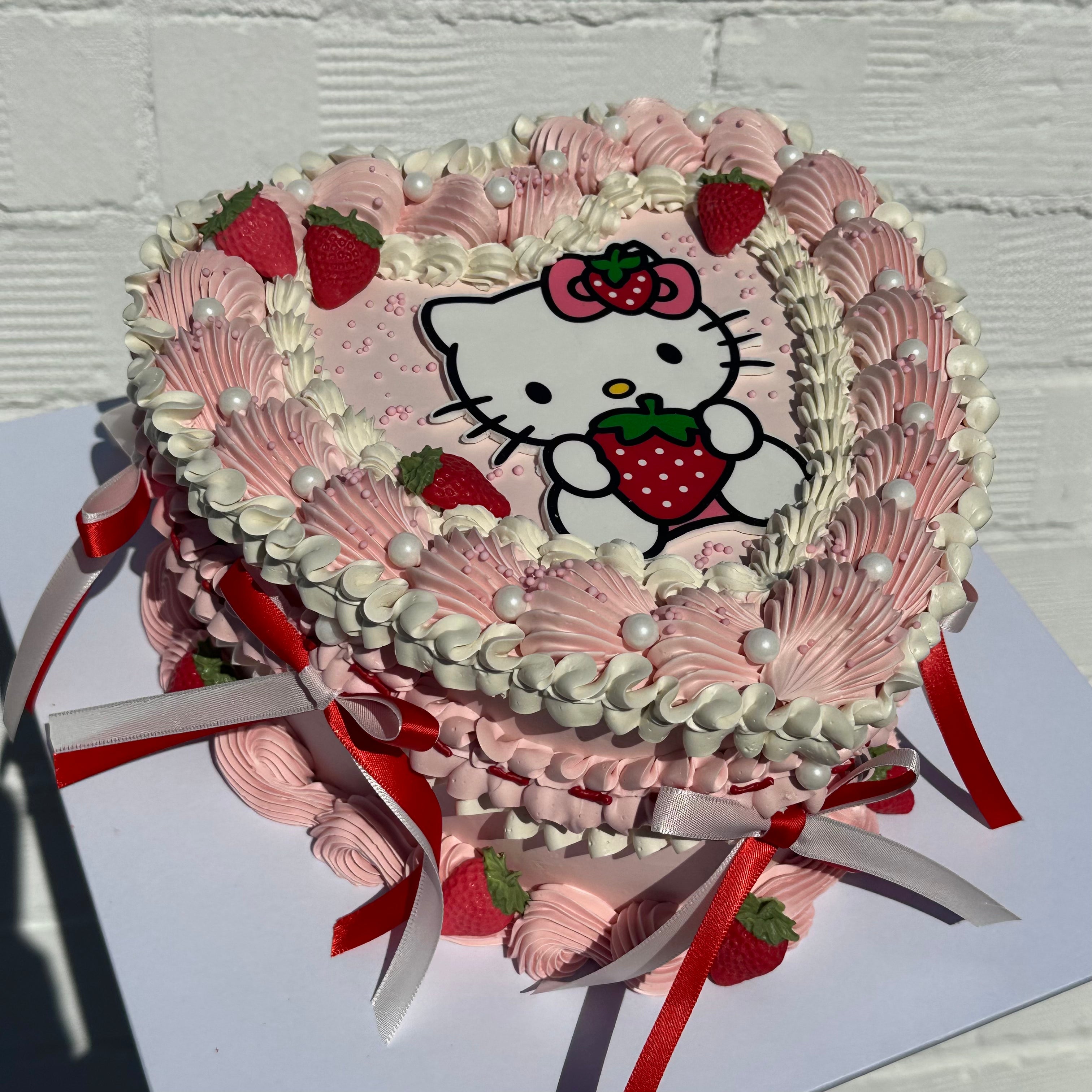 Kitty Heart Cake - From $235