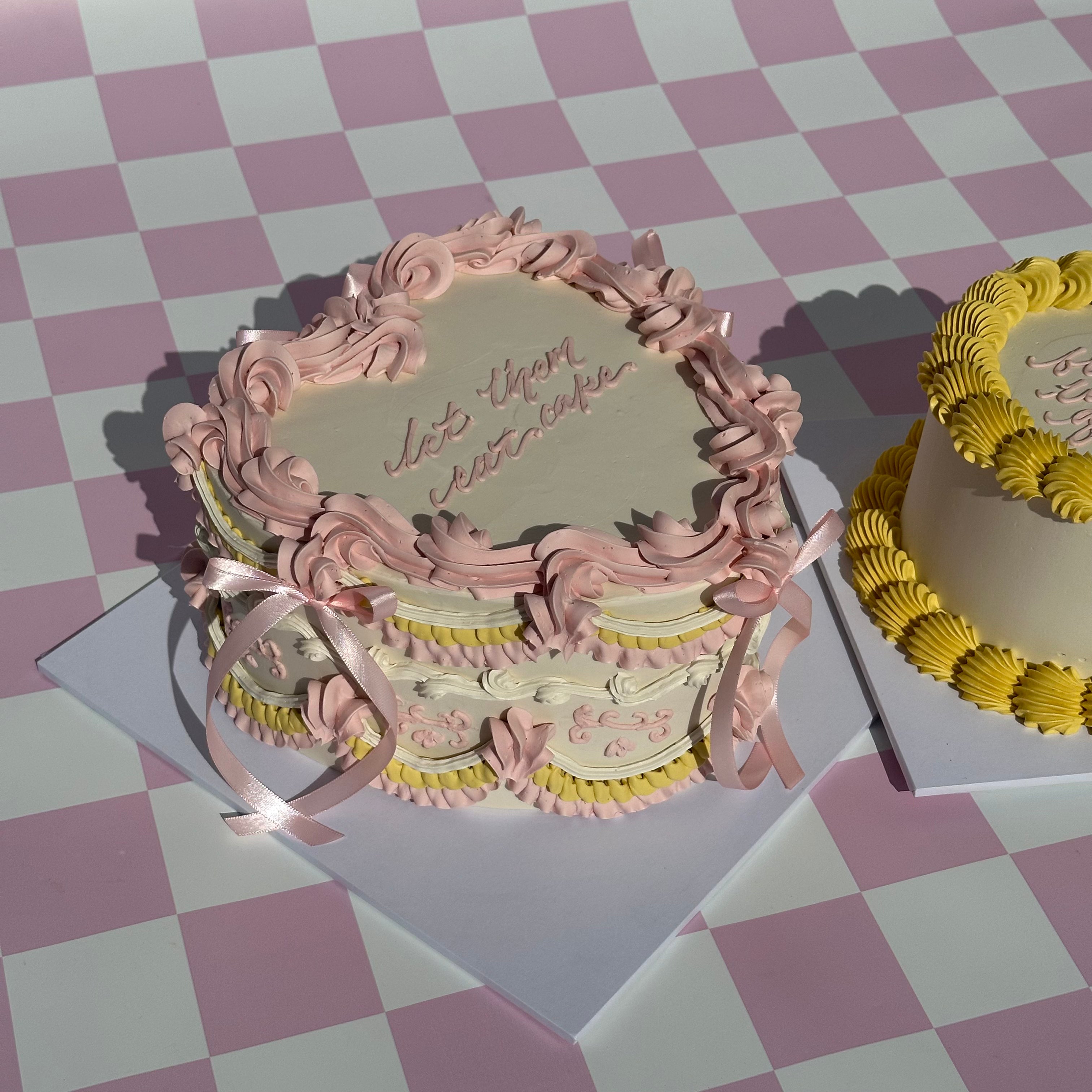 OTT Frilly Retro Cake - From $270 (6+ rows of piping, multi-coloured)