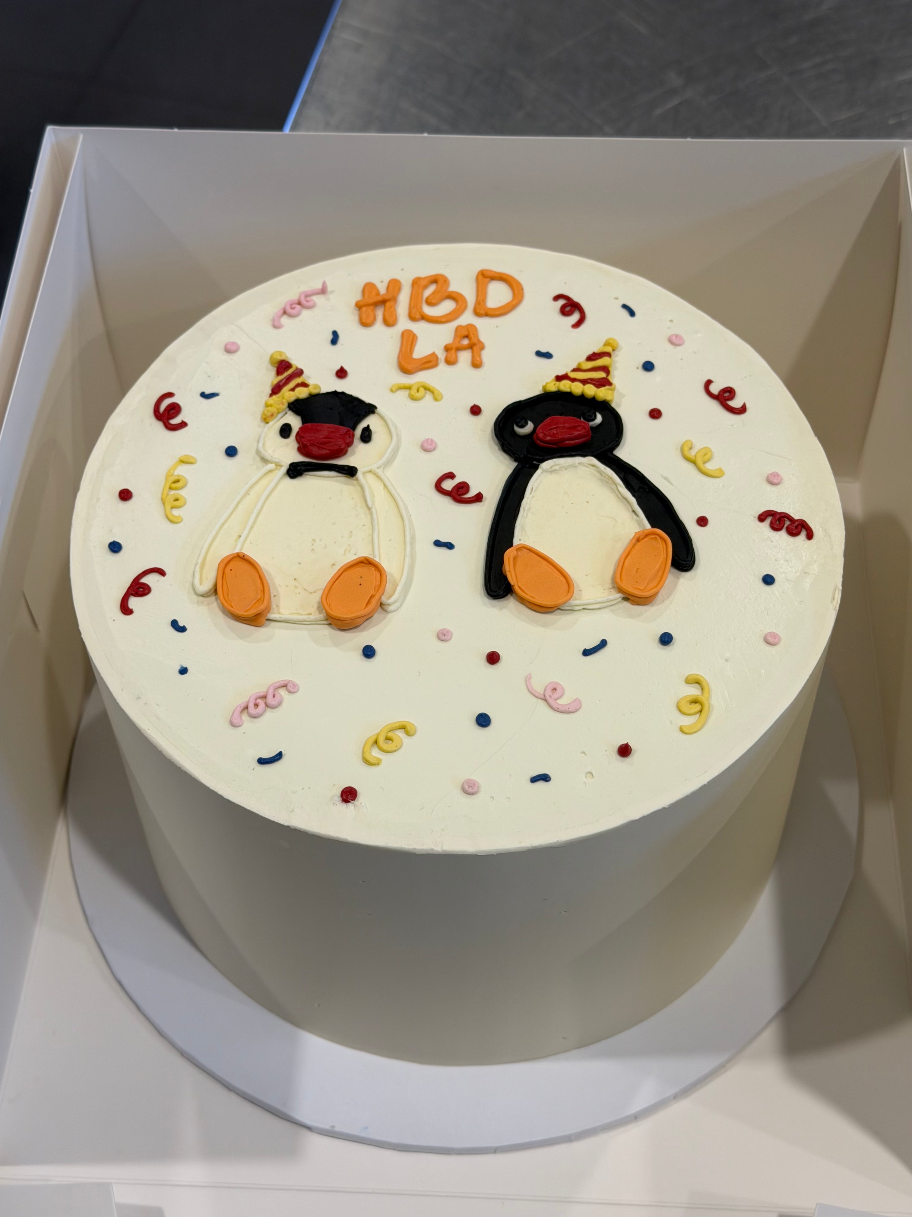 Piped Artwork Retro Cake - From $160