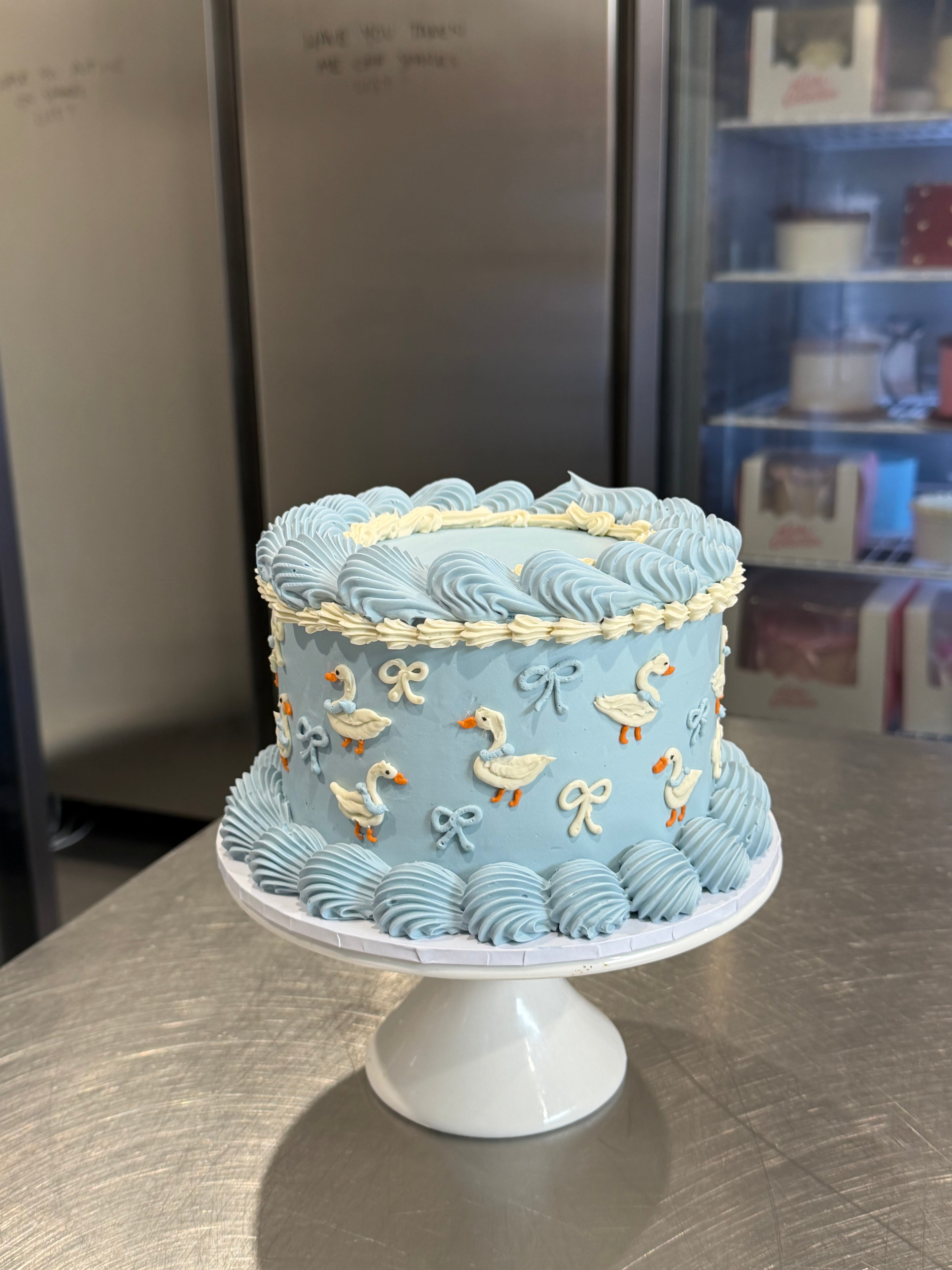 Piped Artwork Retro Cake - From $160