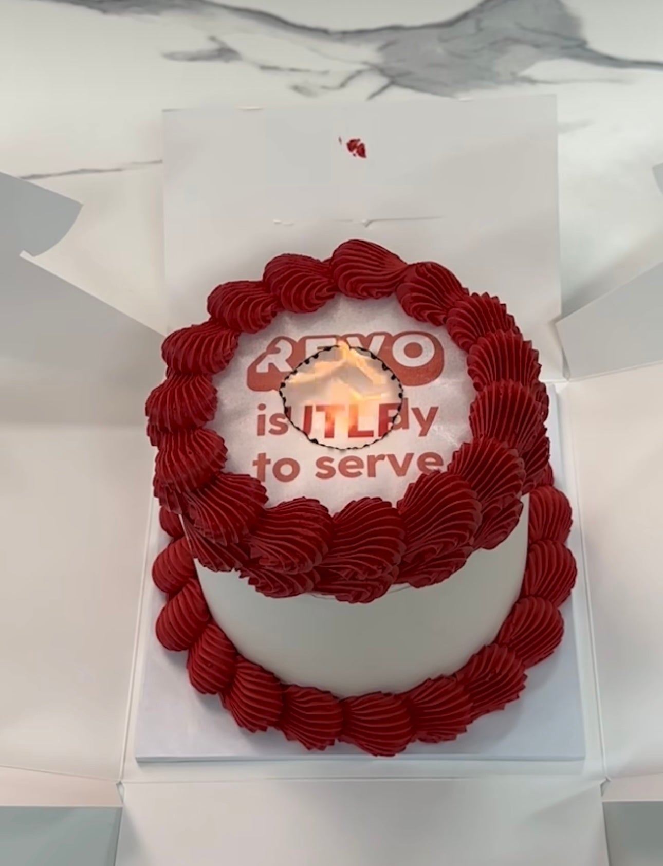 Burn-Away Retro Cake - From $165