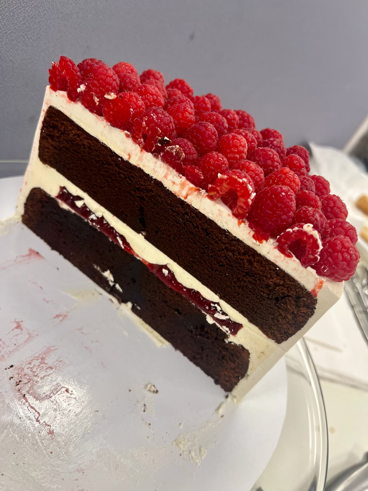 Fresh Raspberry Cake - From $150