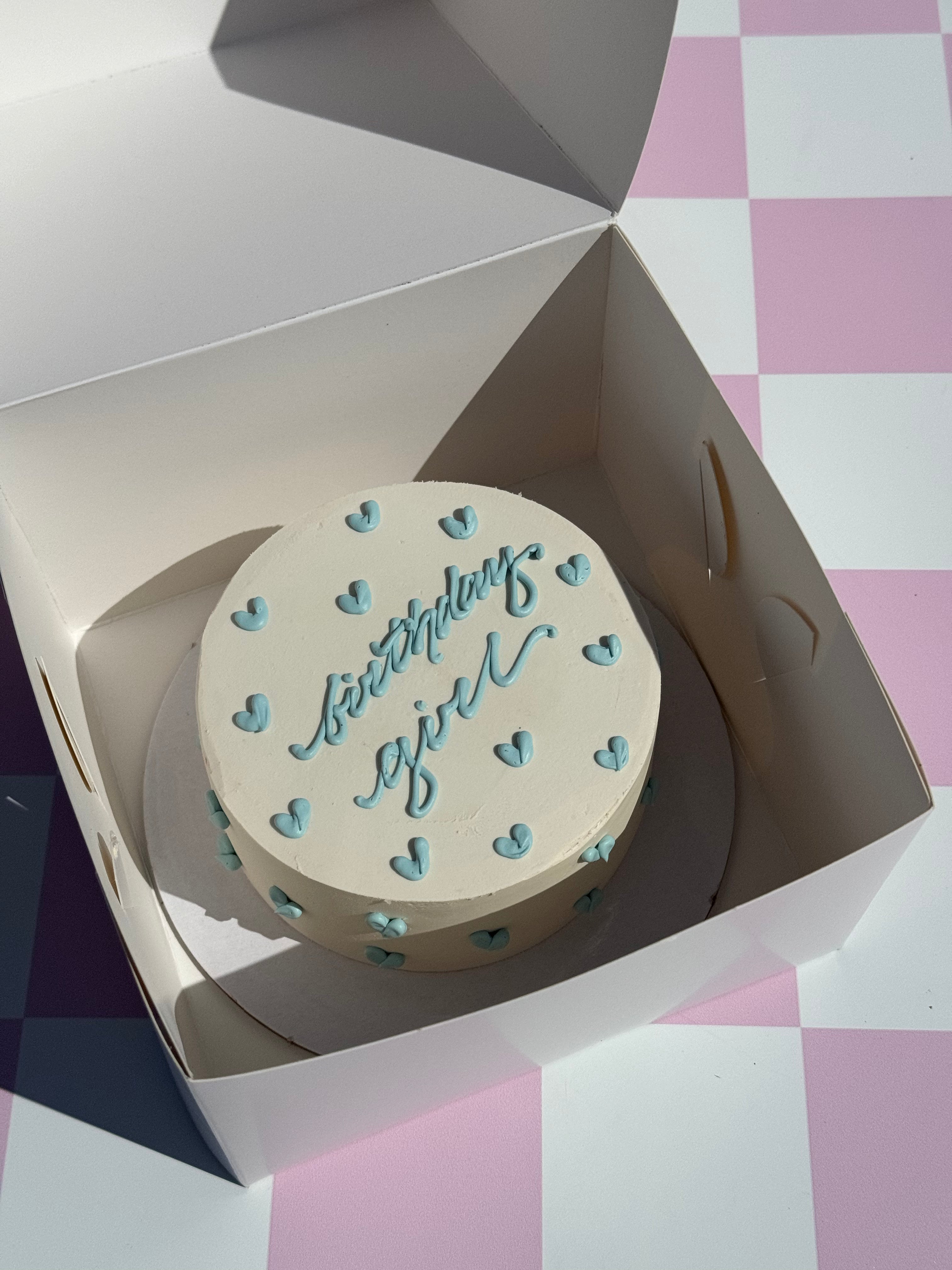 Birthday girl small cakes perth bow cake cute loveheart