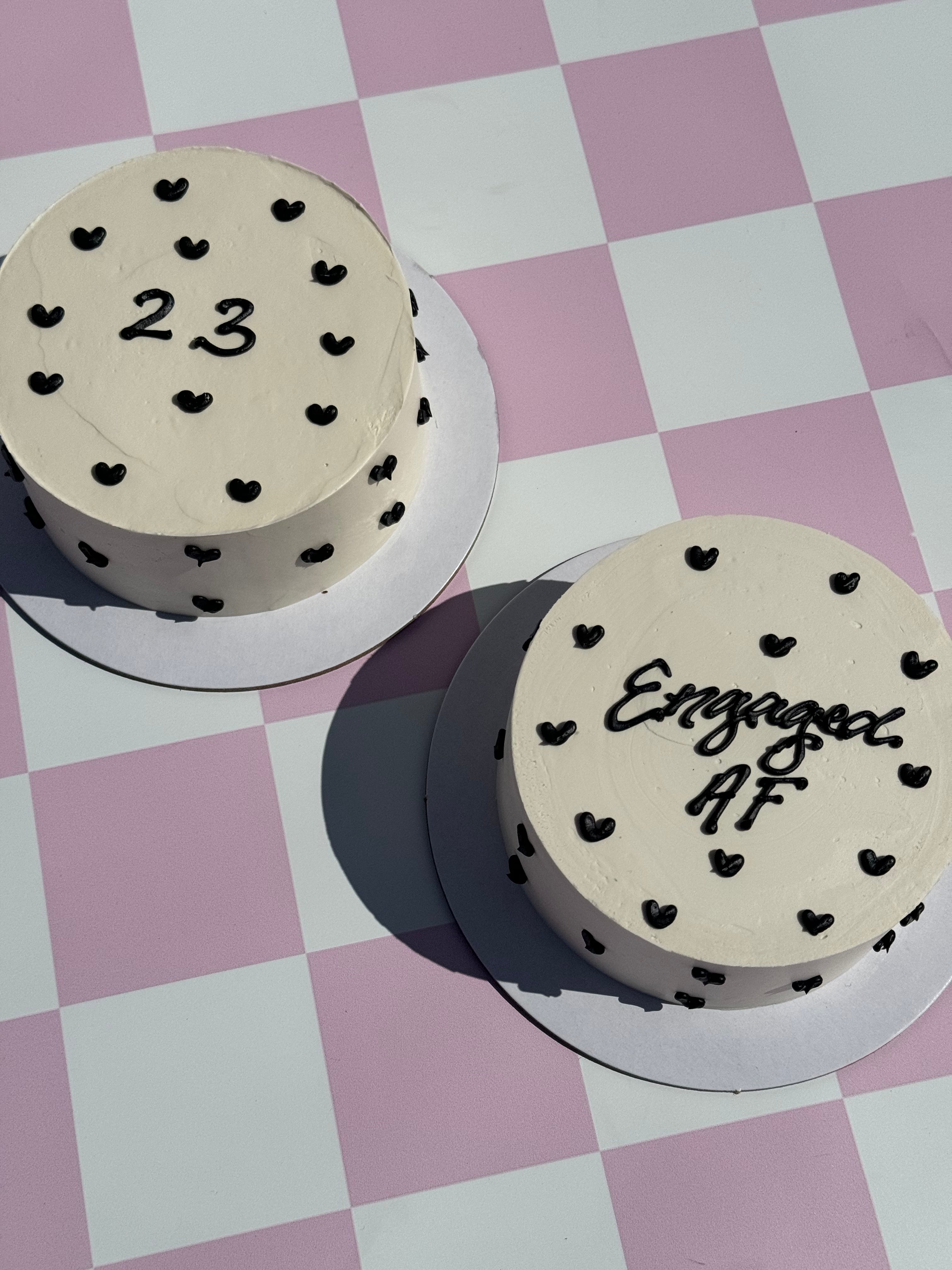 Birthday small cakes perth love heart cake cute