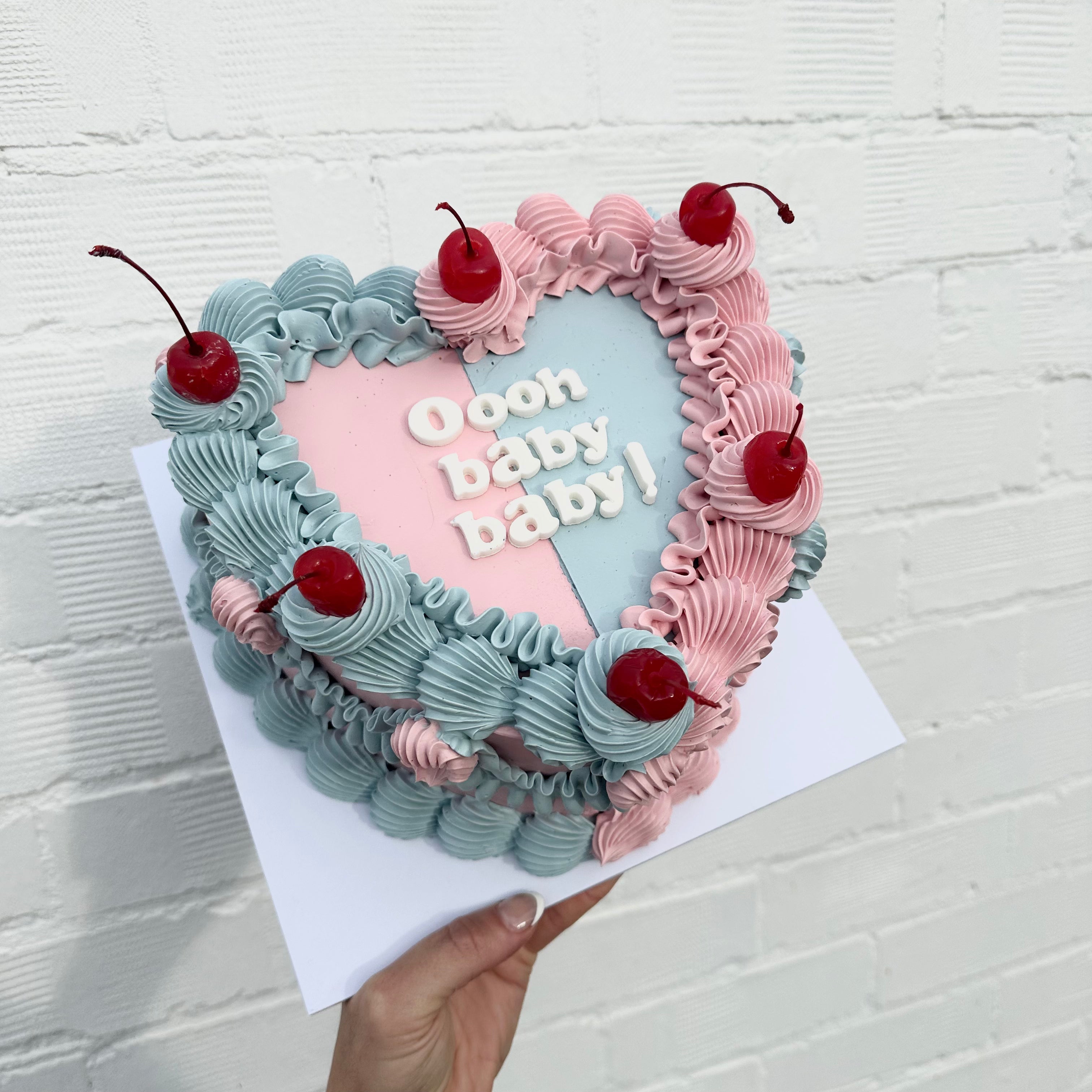 Two-Toned Retro Cake - From $185