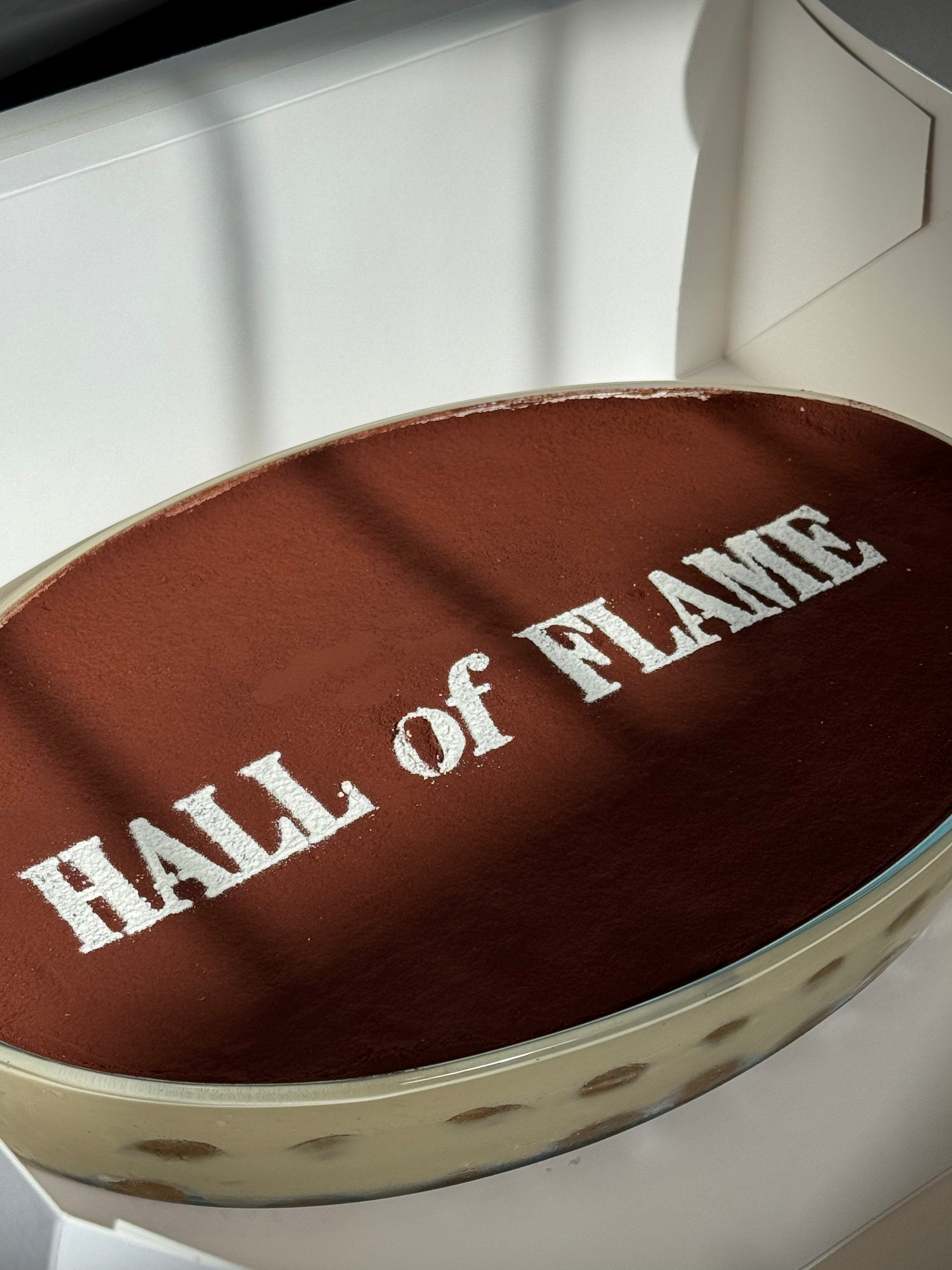 35cm Oval Tiramisu Glass Tray