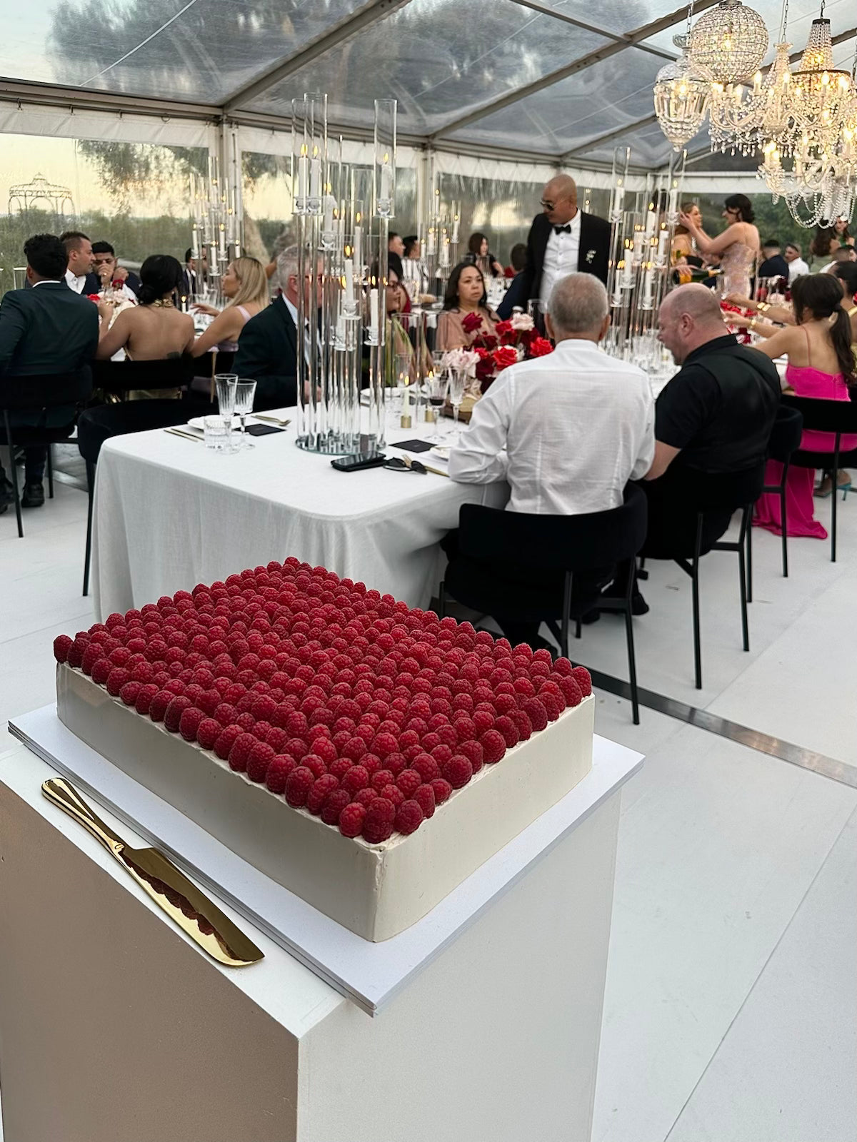 Fresh Raspberry Cake - From $80