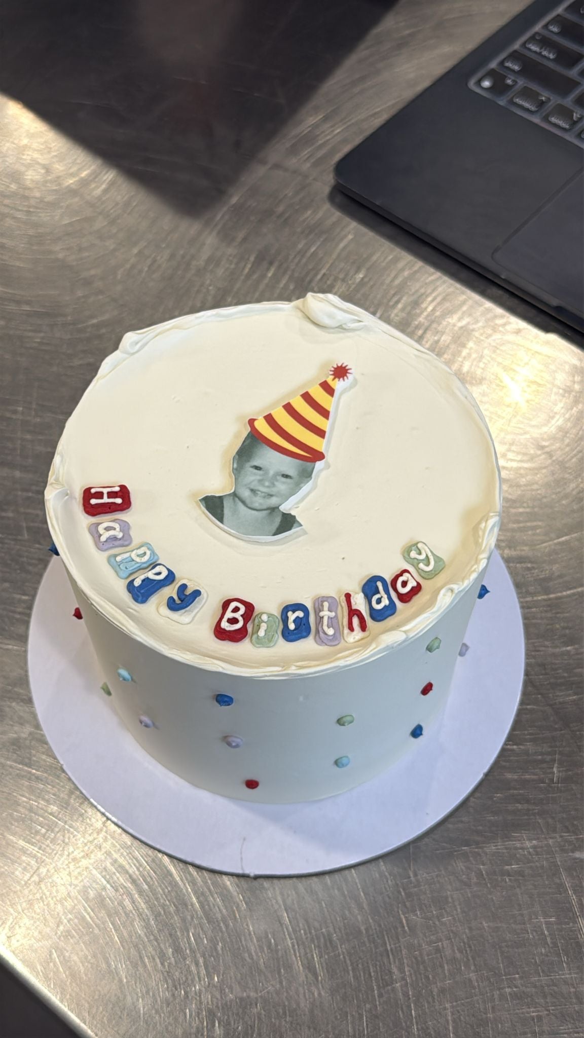 Piped Artwork Retro Cake - From $160