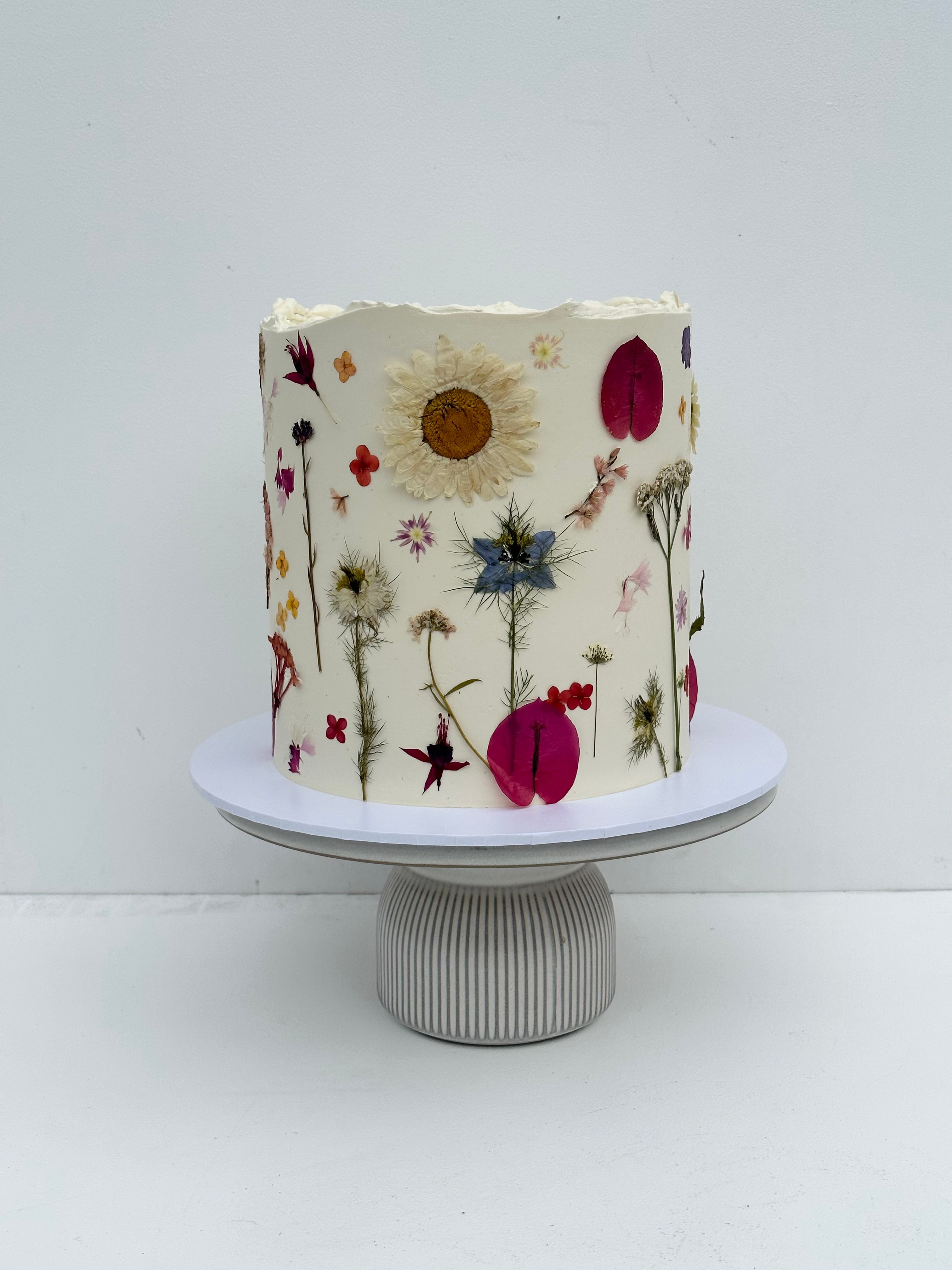 Pressed Flower Cake - From $120
