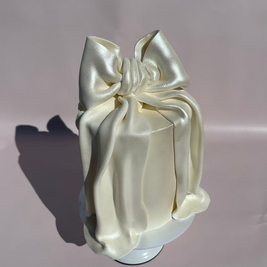 Flawless Shimmering Bow Cake Tutorial - $55