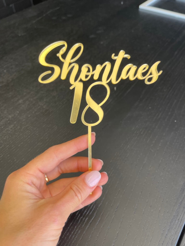 Custom Acrylic Toppers