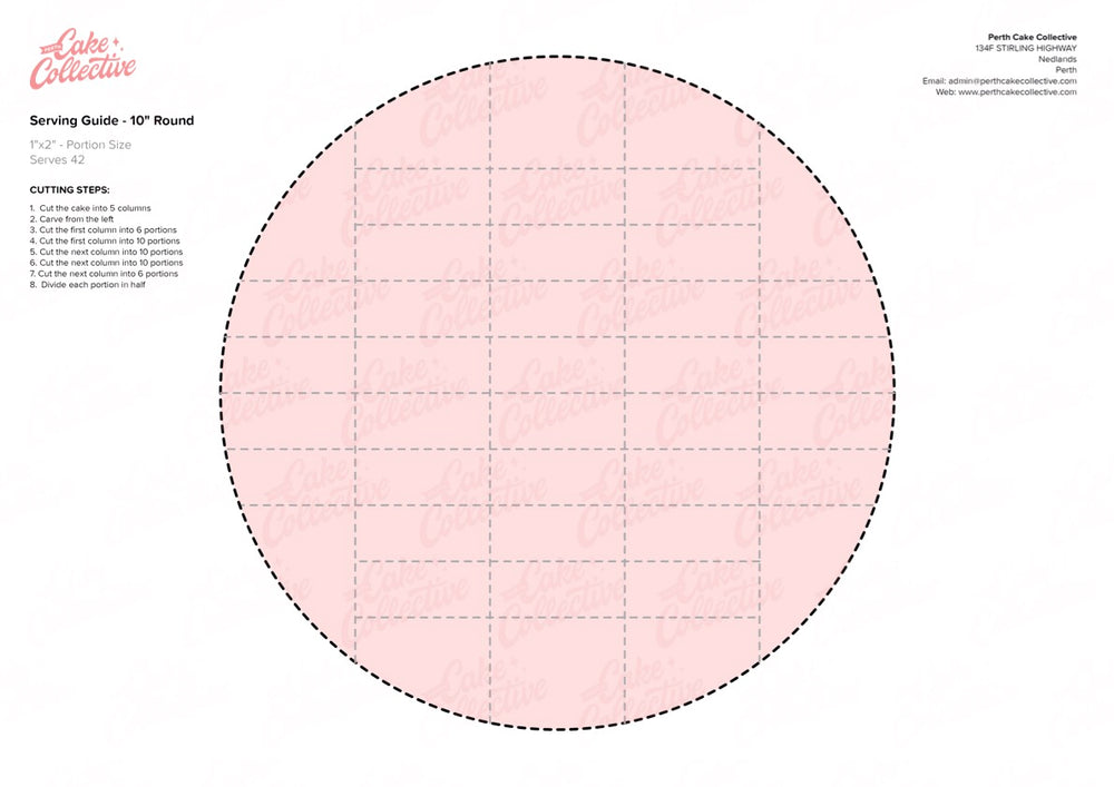 Dessert Slice Cutting Guide Template (Customisable) $20