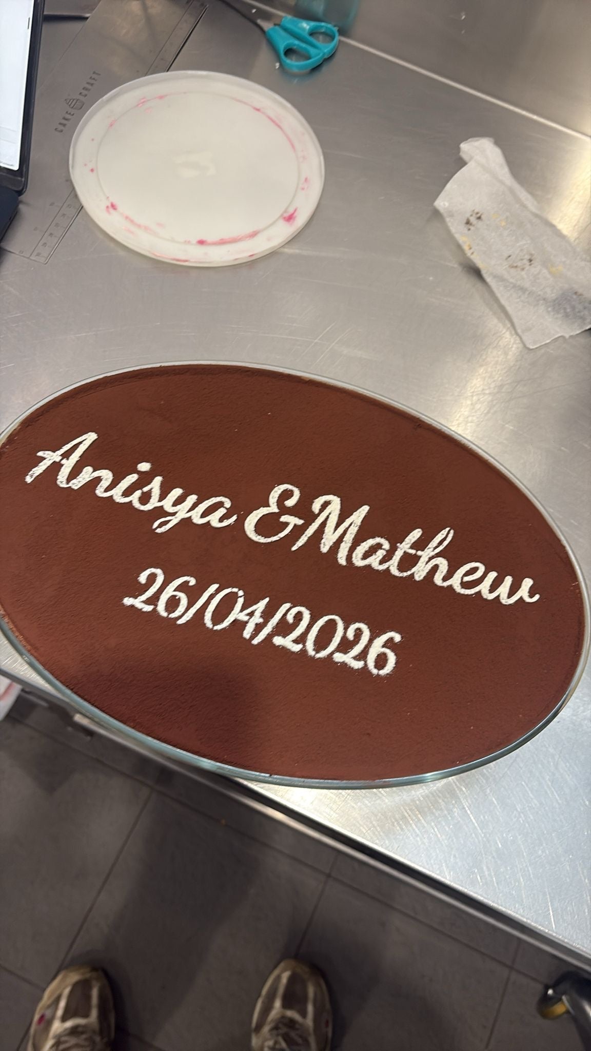 39cm Oval Tiramisu Glass Tray