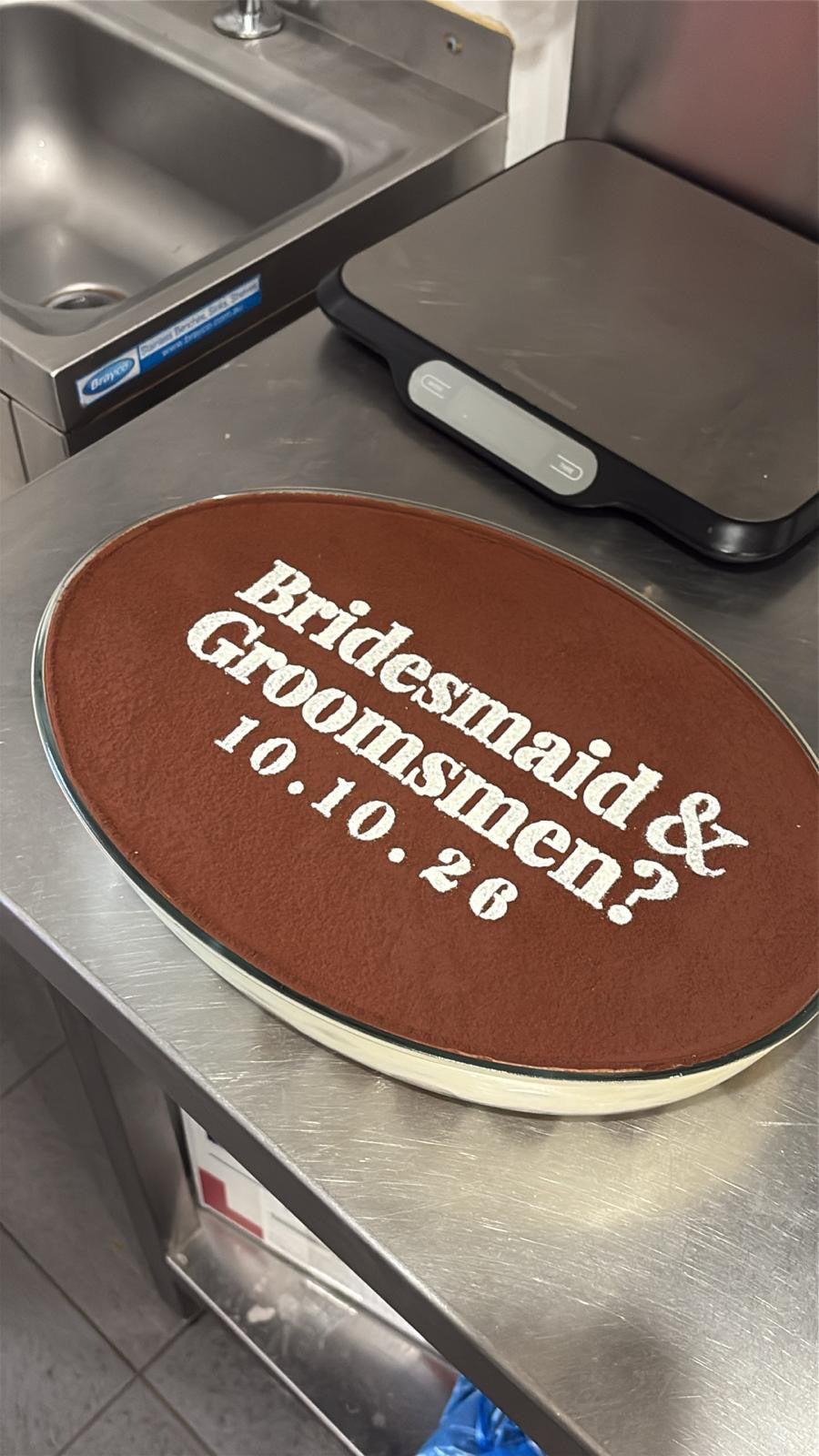 39cm Oval Tiramisu Glass Tray