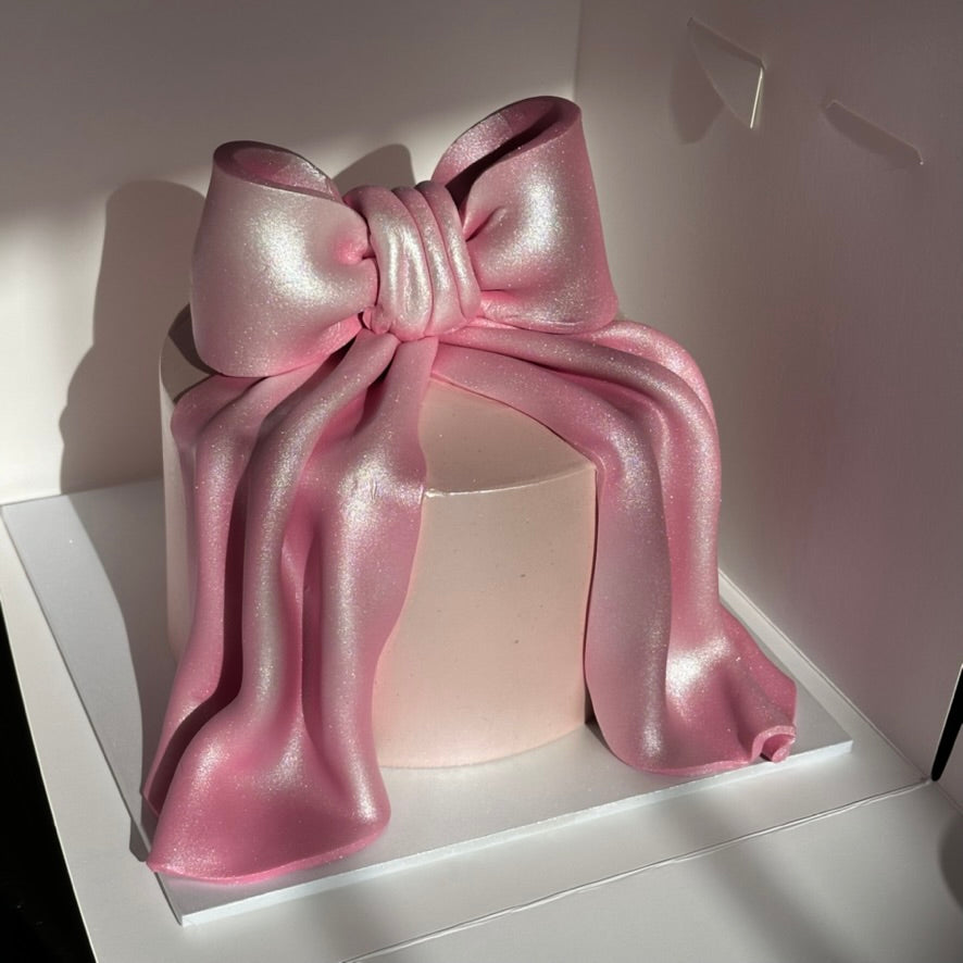 Flawless Shimmering Bow Cake Tutorial - $55