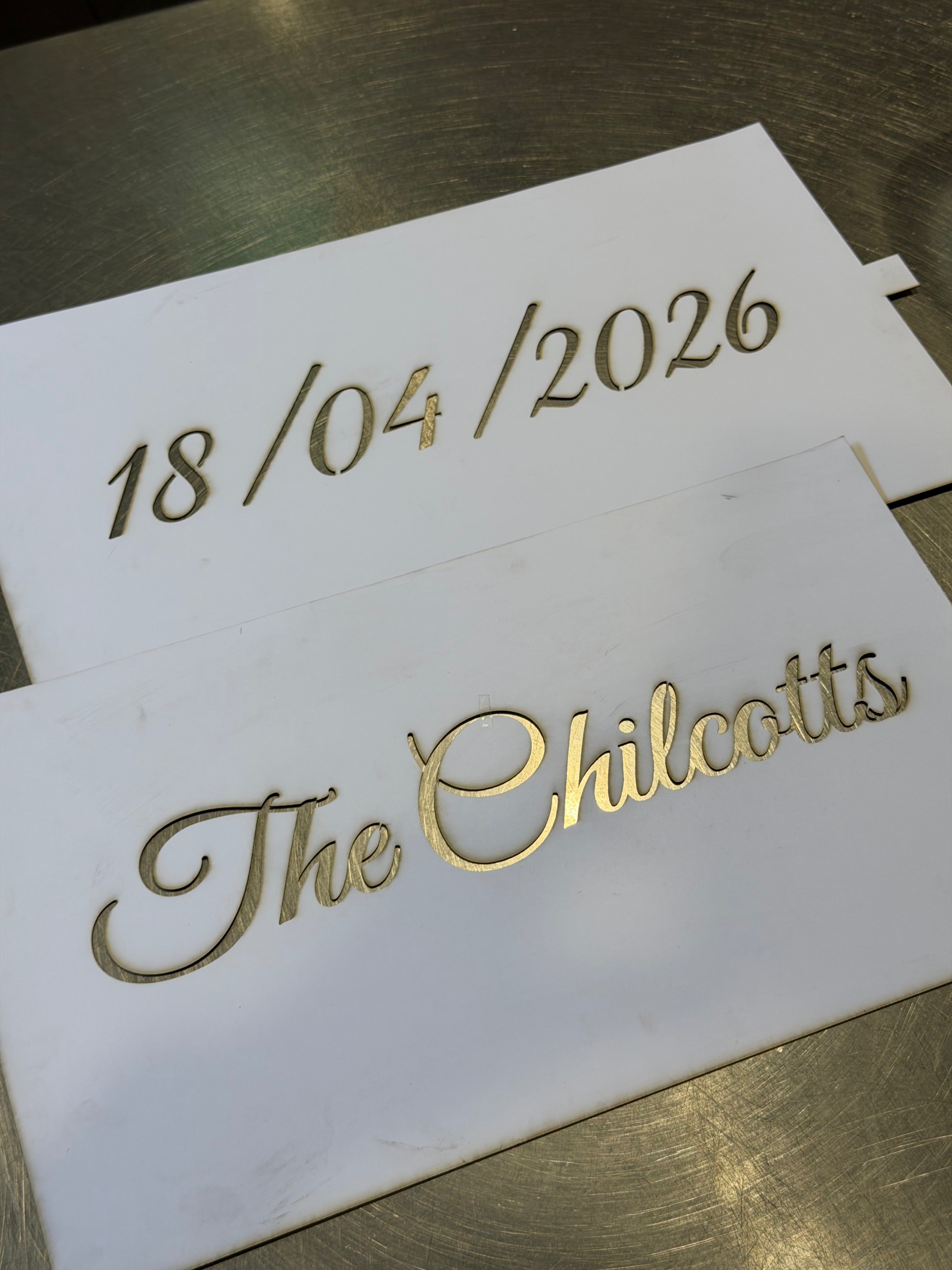 Custom Tiramisu Stencil