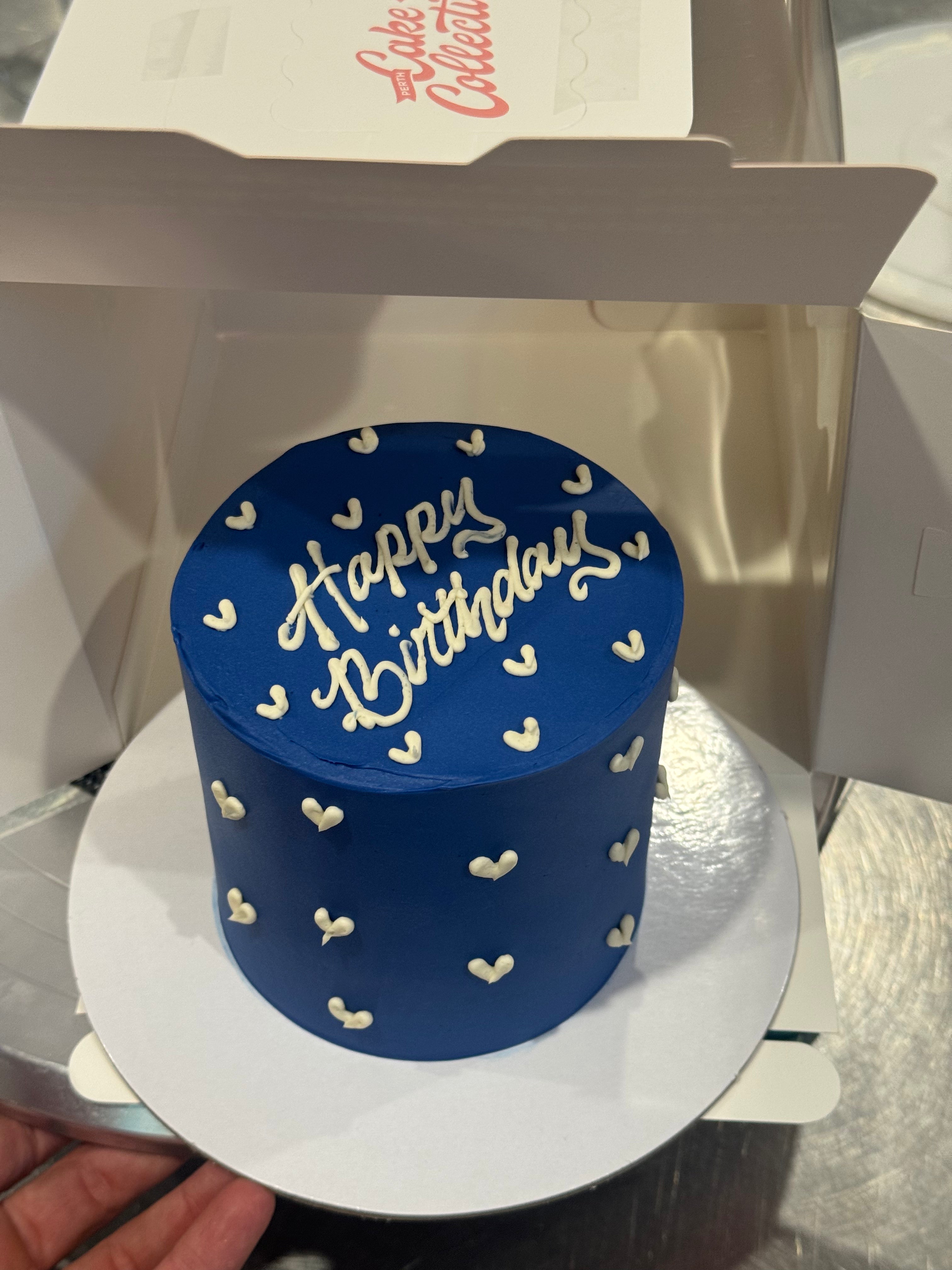 Hand-Piped Lovehearts Cake - From $105