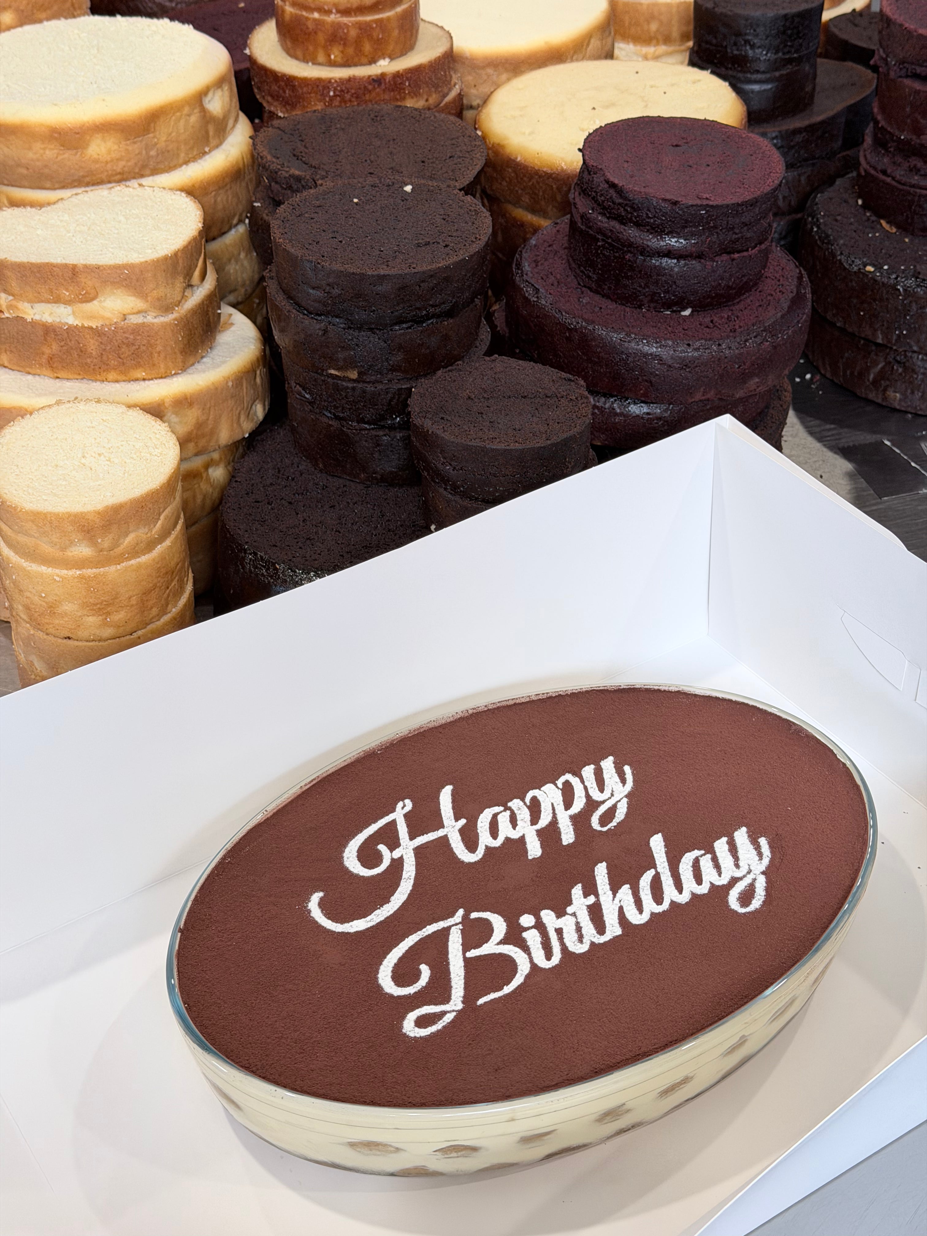 35cm Oval Tiramisu Glass Tray