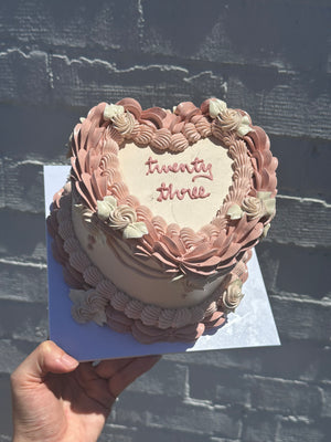 OTT Frilly LOVEHEART Cake