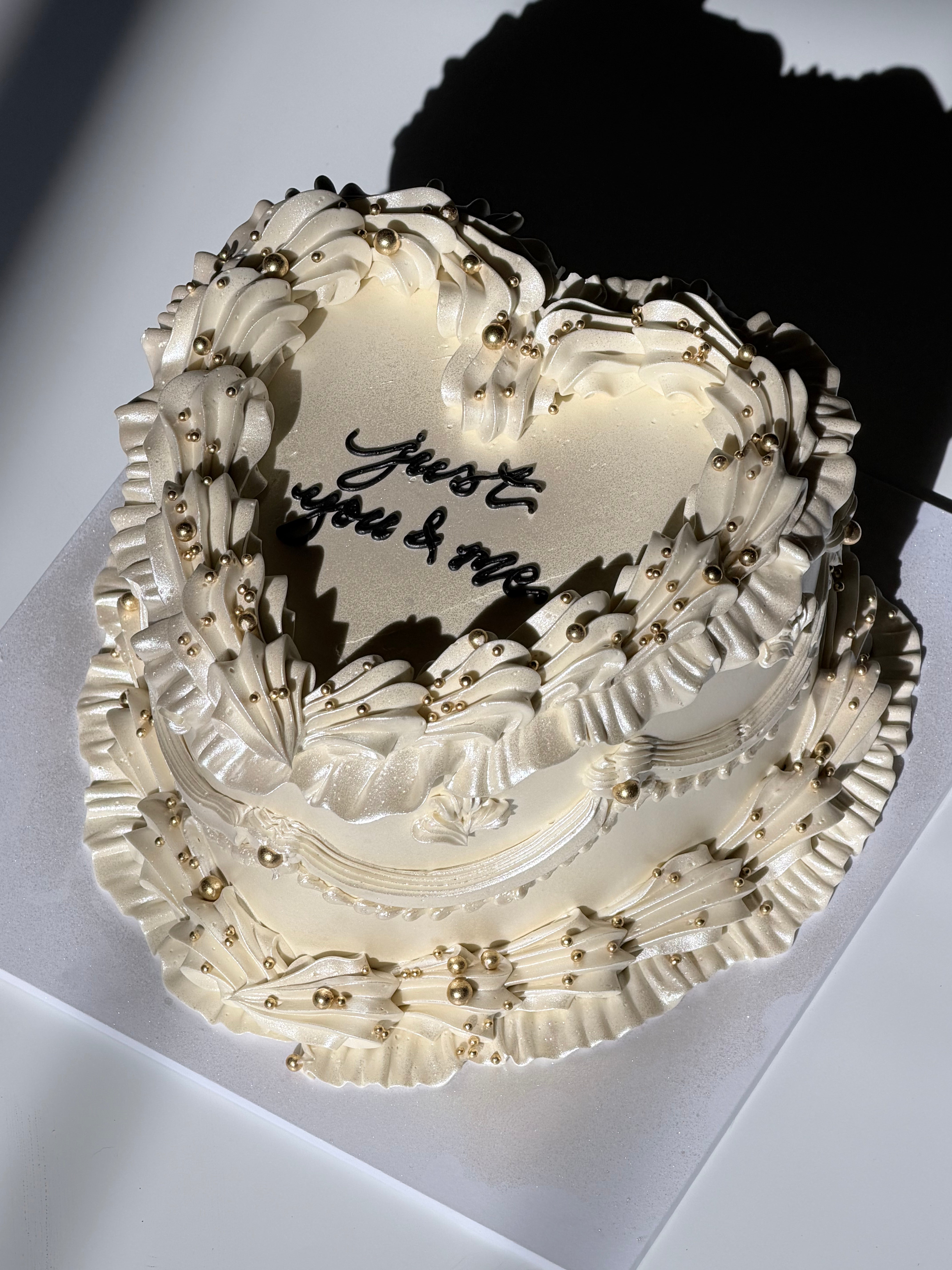 OTT Frilly Retro Cake - From $270 (6+ rows of piping, multi-coloured)