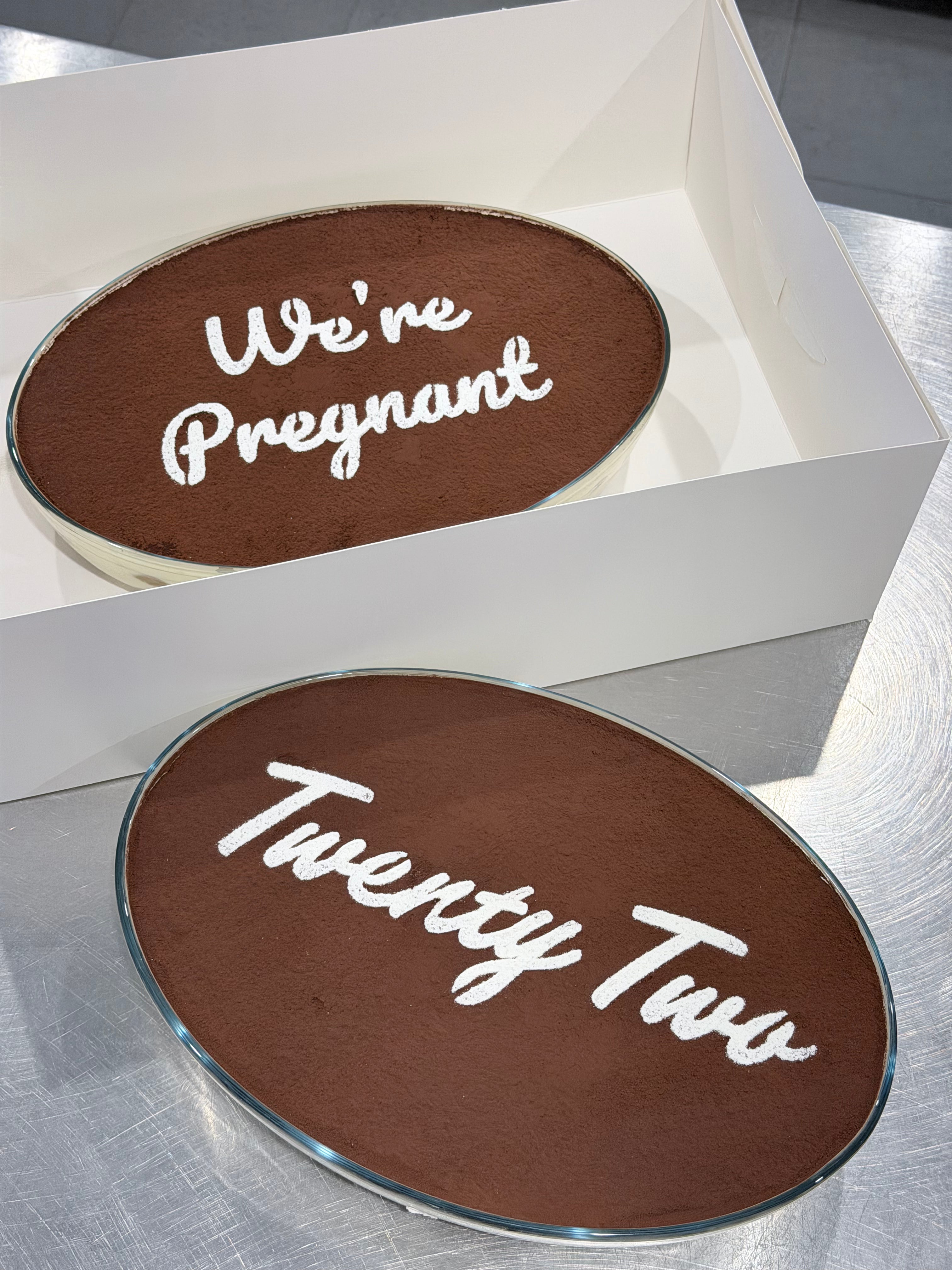 39cm Oval Tiramisu Glass Tray