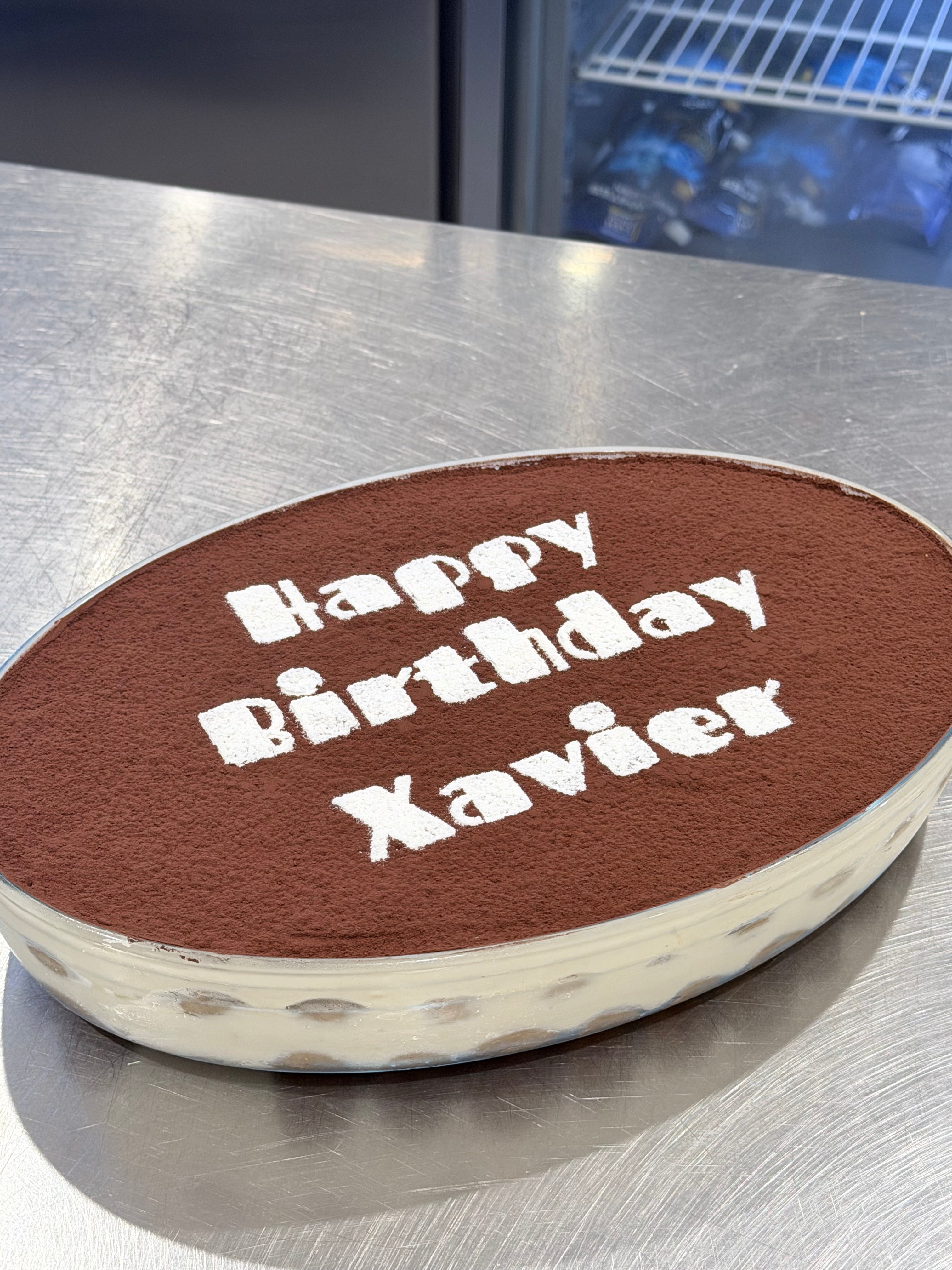 39cm Oval Tiramisu Glass Tray