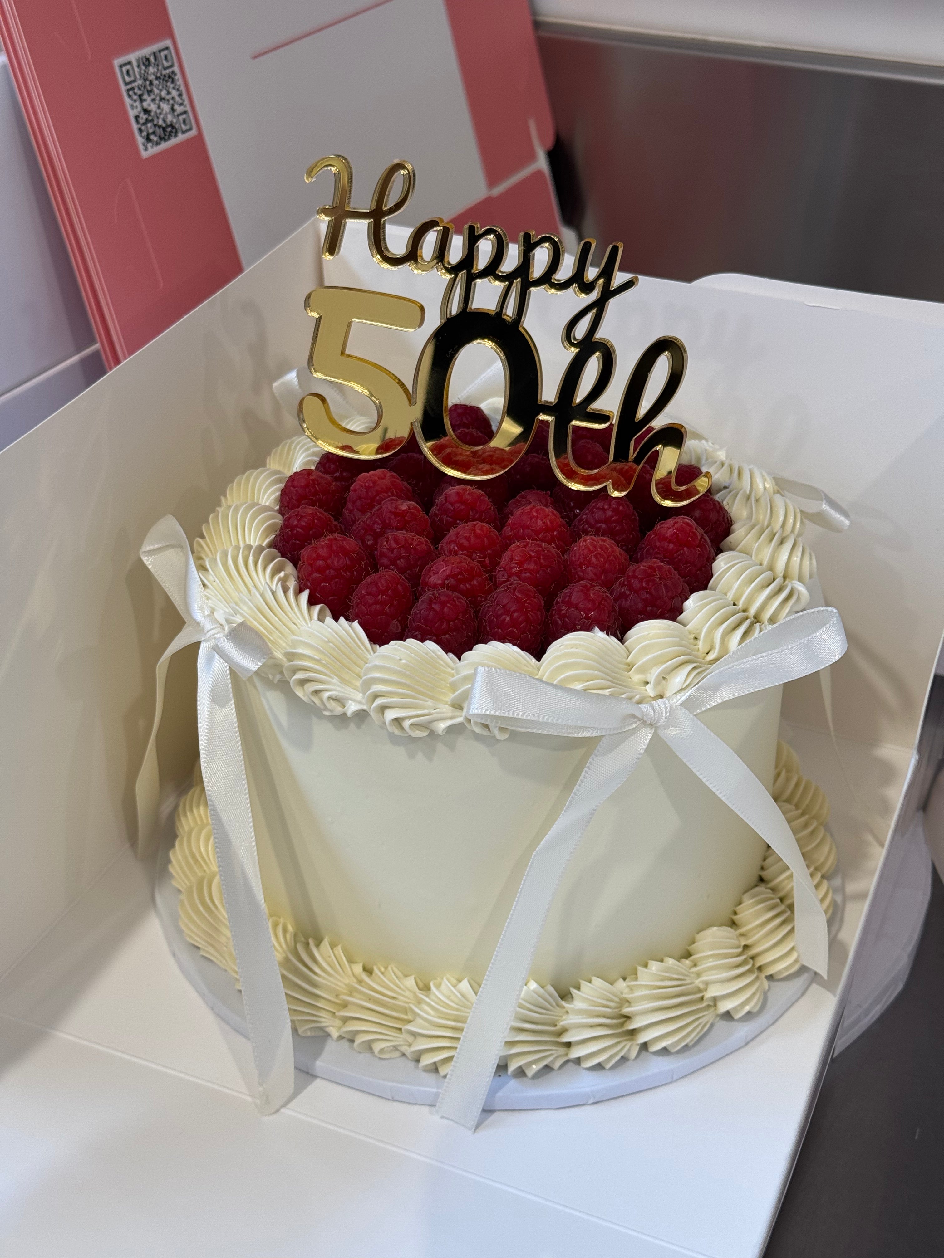 Fresh Raspberry Cake - From $150