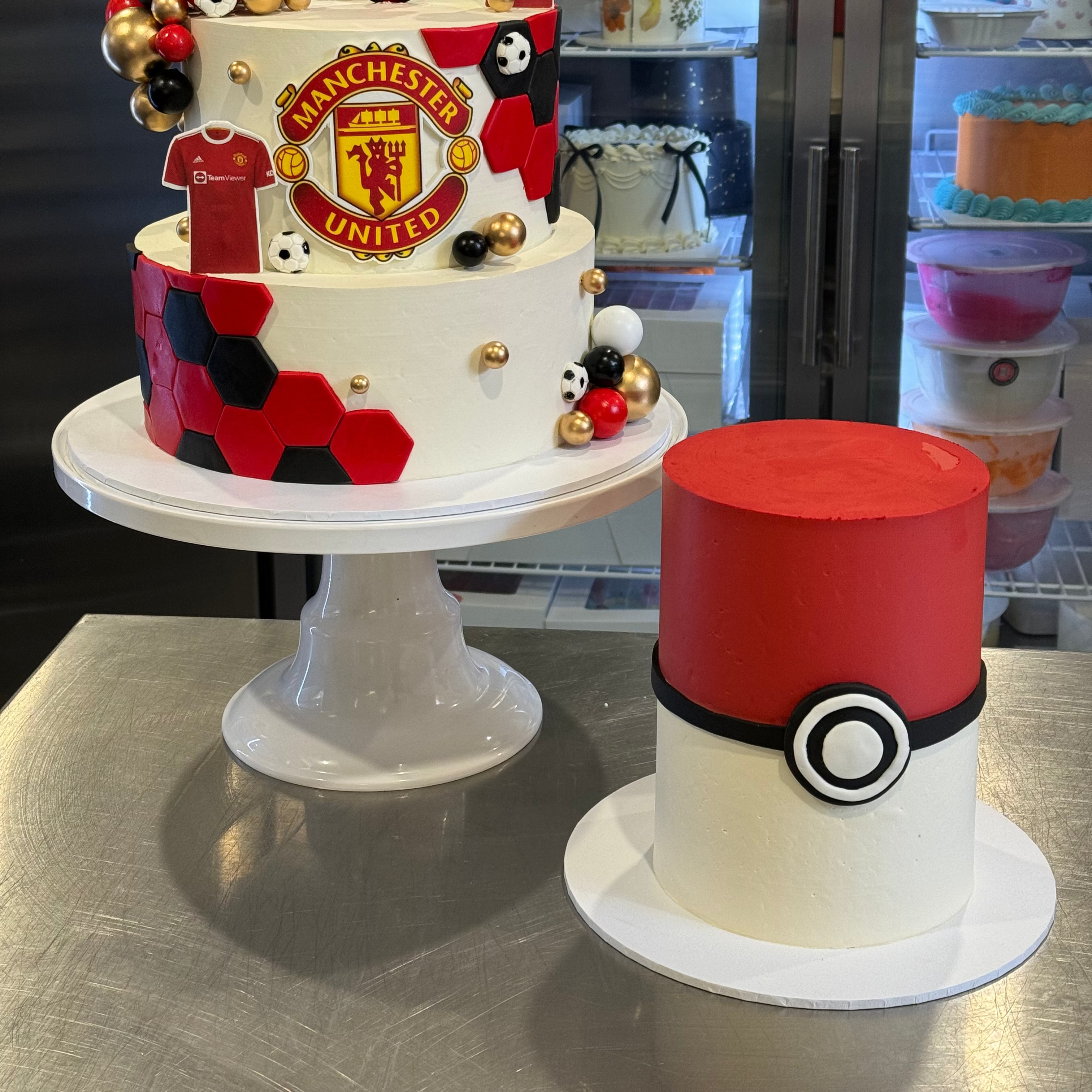 Red & White Poke Cake - From $200